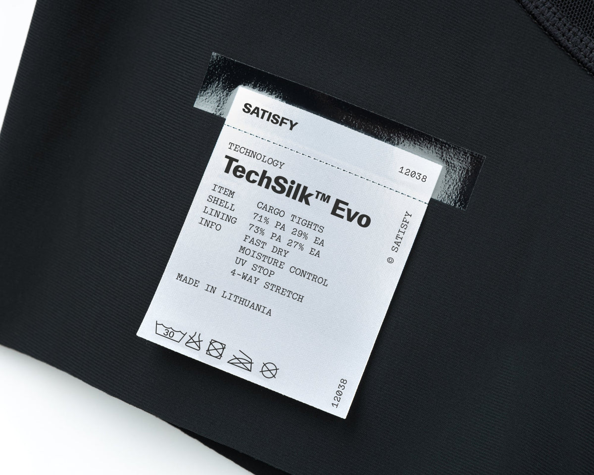 TechSilk™ Evo 9" Half Tights — Product construction and performance detail