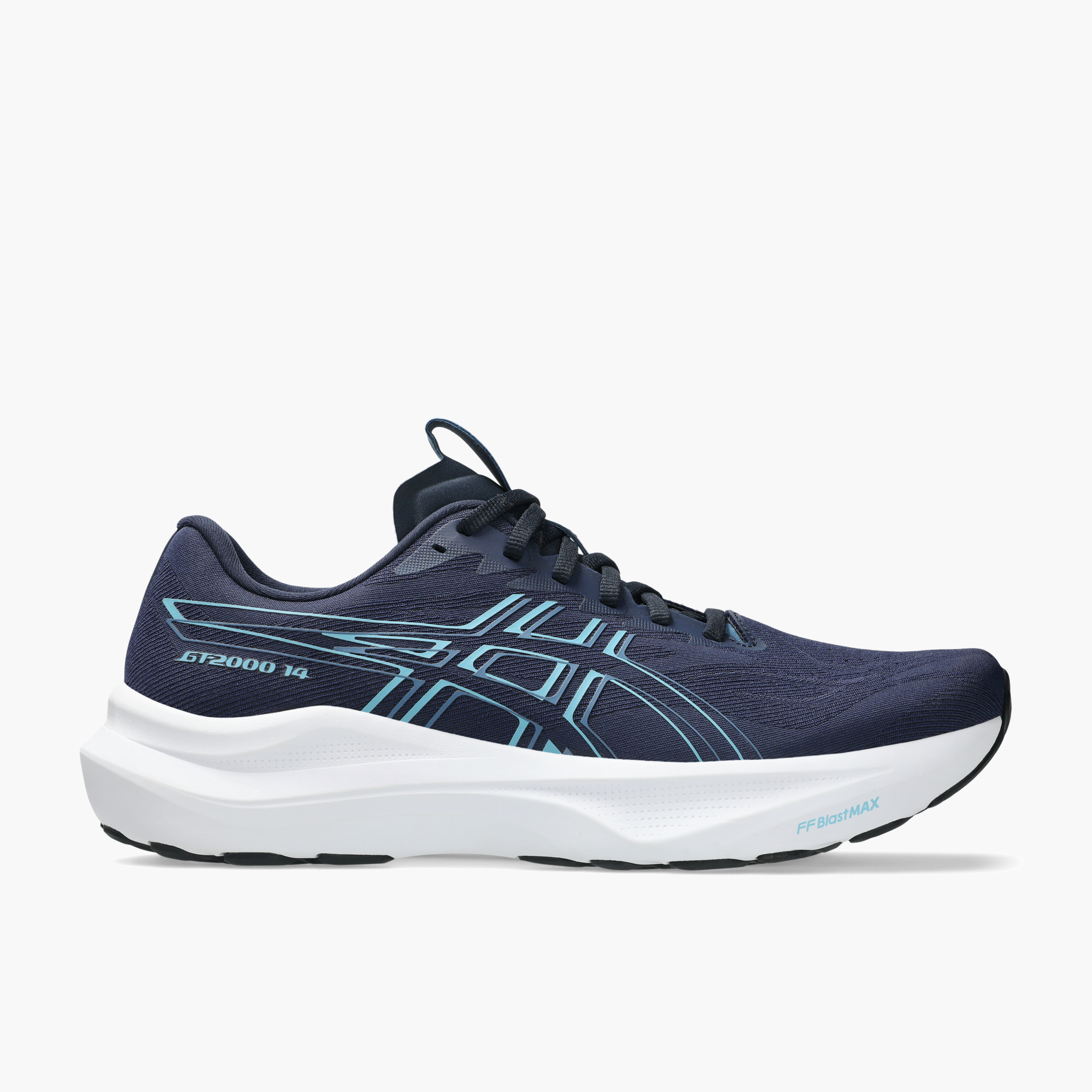 Lateral angle shot of Men's GT-2000 14 in Midnight / Stillwater