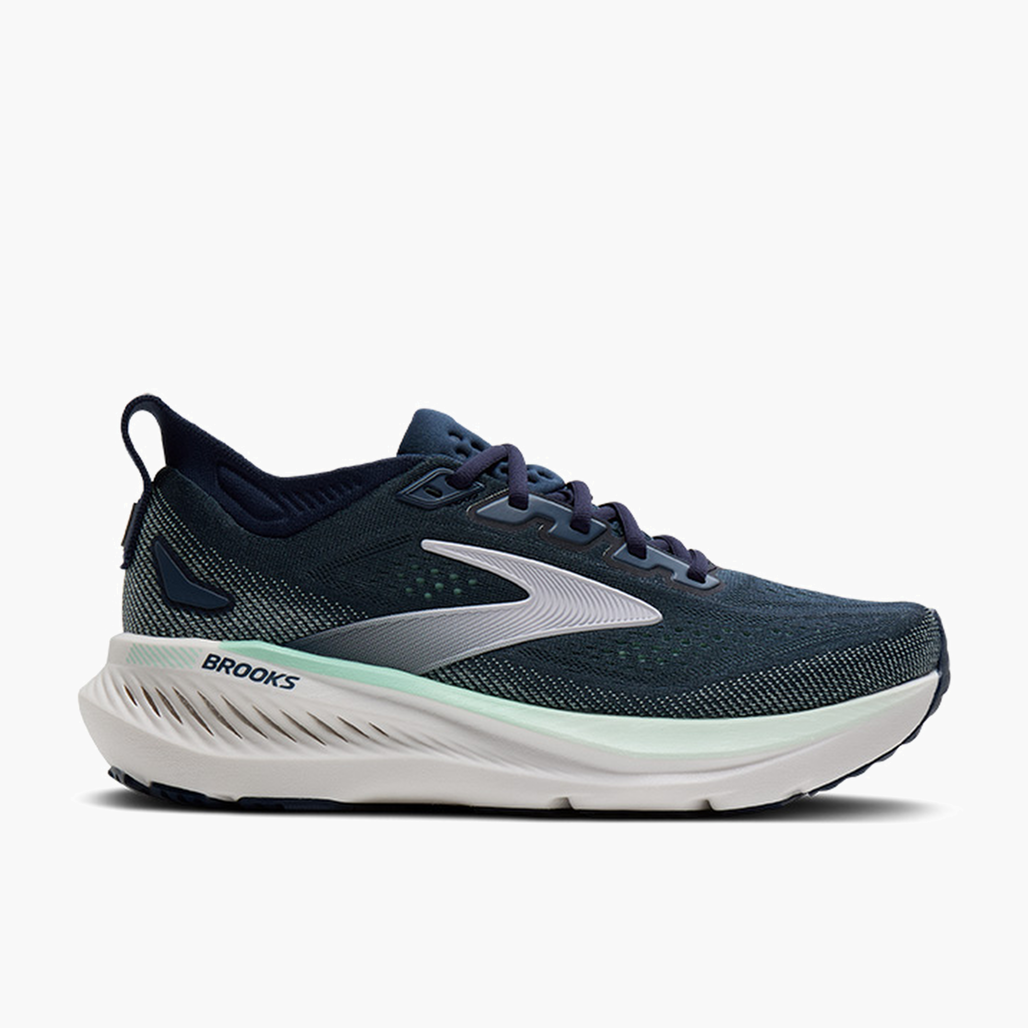 Lateral angle shot of Women's Glycerin GTS 23 in Spellbound / Yucca / Pink
