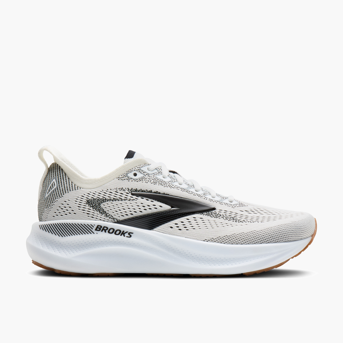 Lateral angle shot of Women's Adrenaline GTS 26 in White / Black / Gum