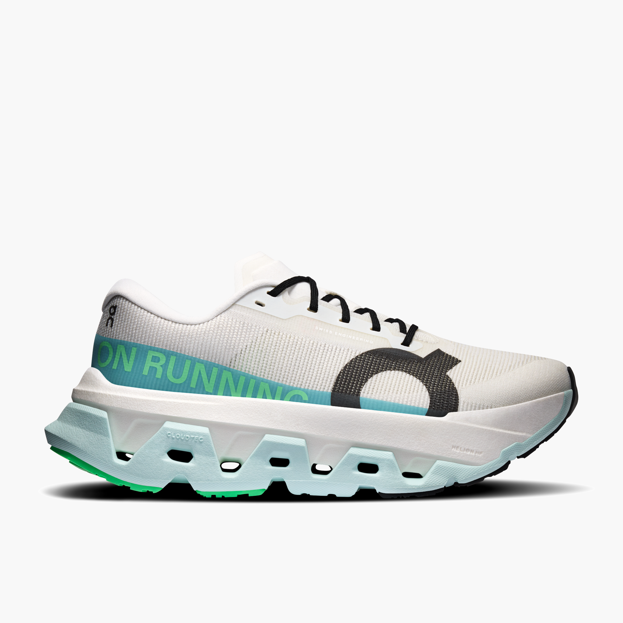 Lateral angle shot of Women's Cloudmonster 3 Hyper in Ivory | Flurry