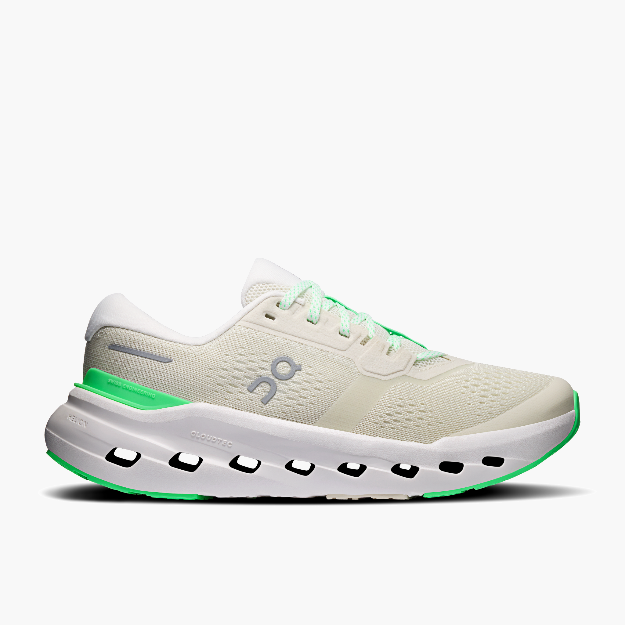 Lateral angle shot of Women's Cloudrunner 3 in Ghost | Verdite