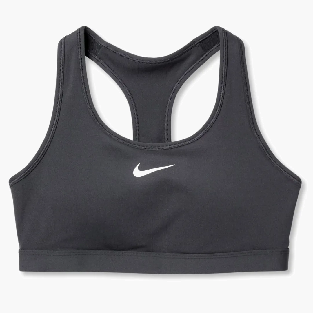 Swoosh Medium Support Bra in Black - 1