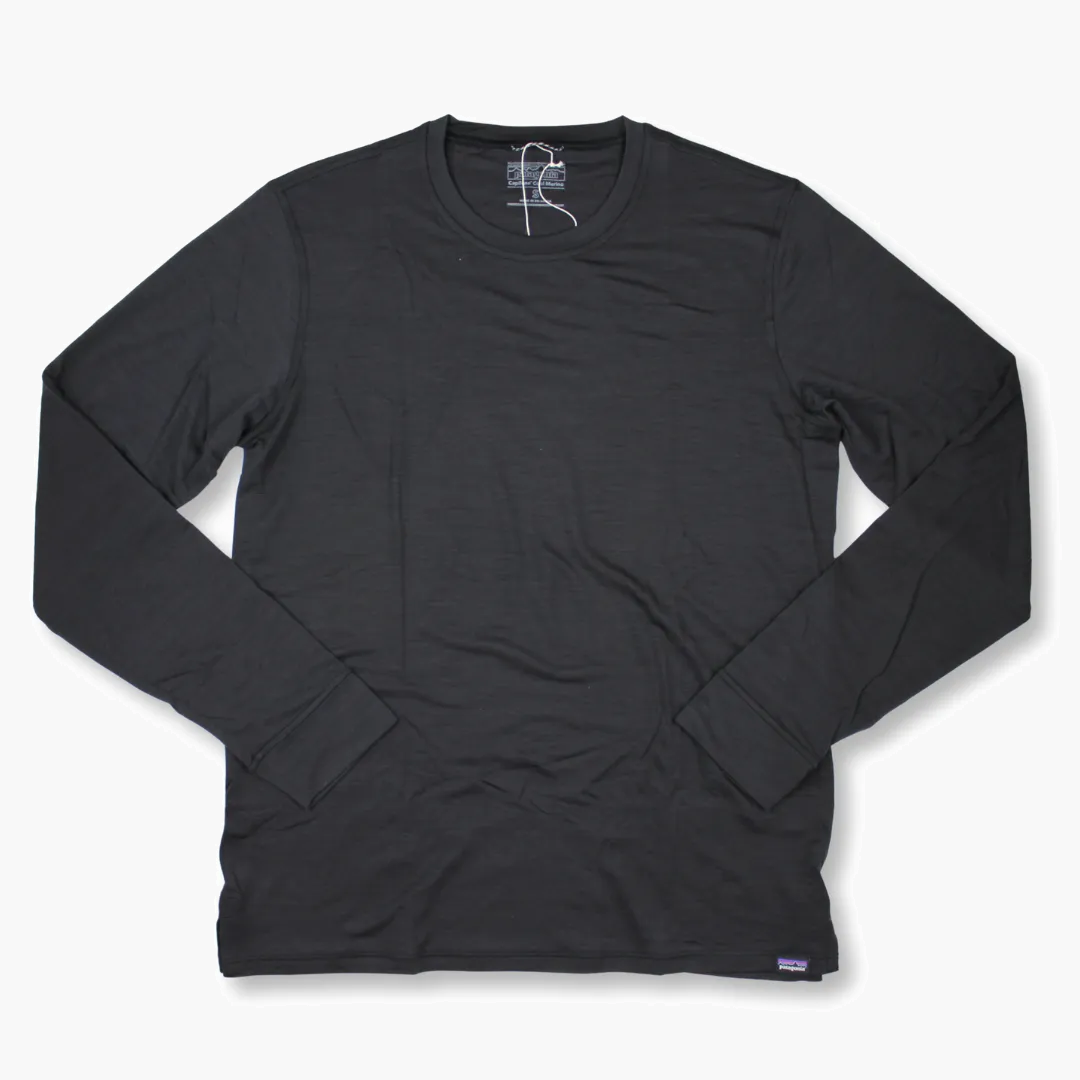 Men s Capilene Cool Merino Long Sleeve in Black - 1