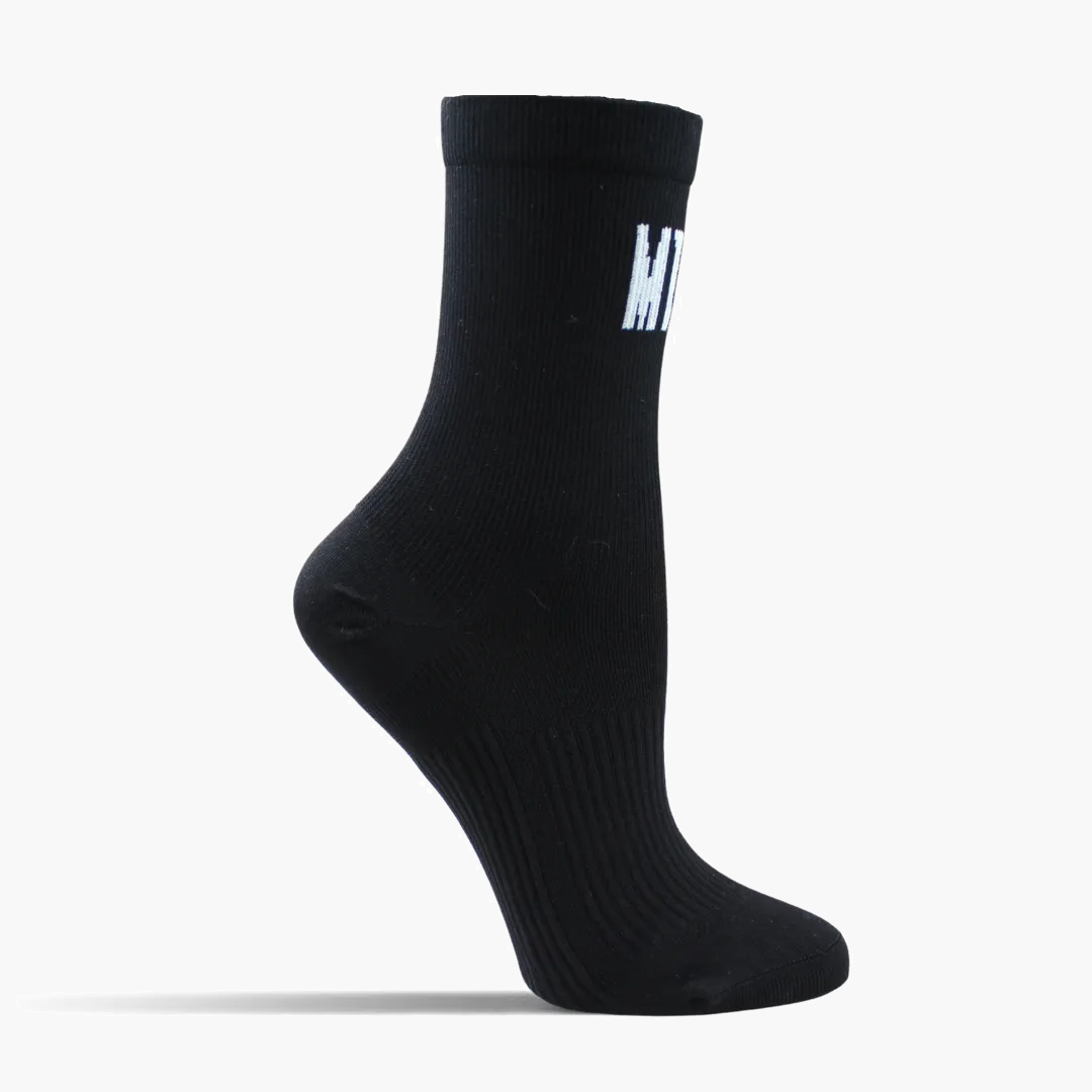 Mill City Crew Socks in Black - 1