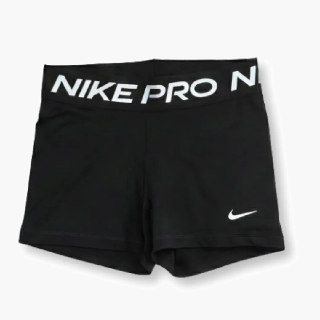Women s Pro Shorts 3 in Black / White - 1