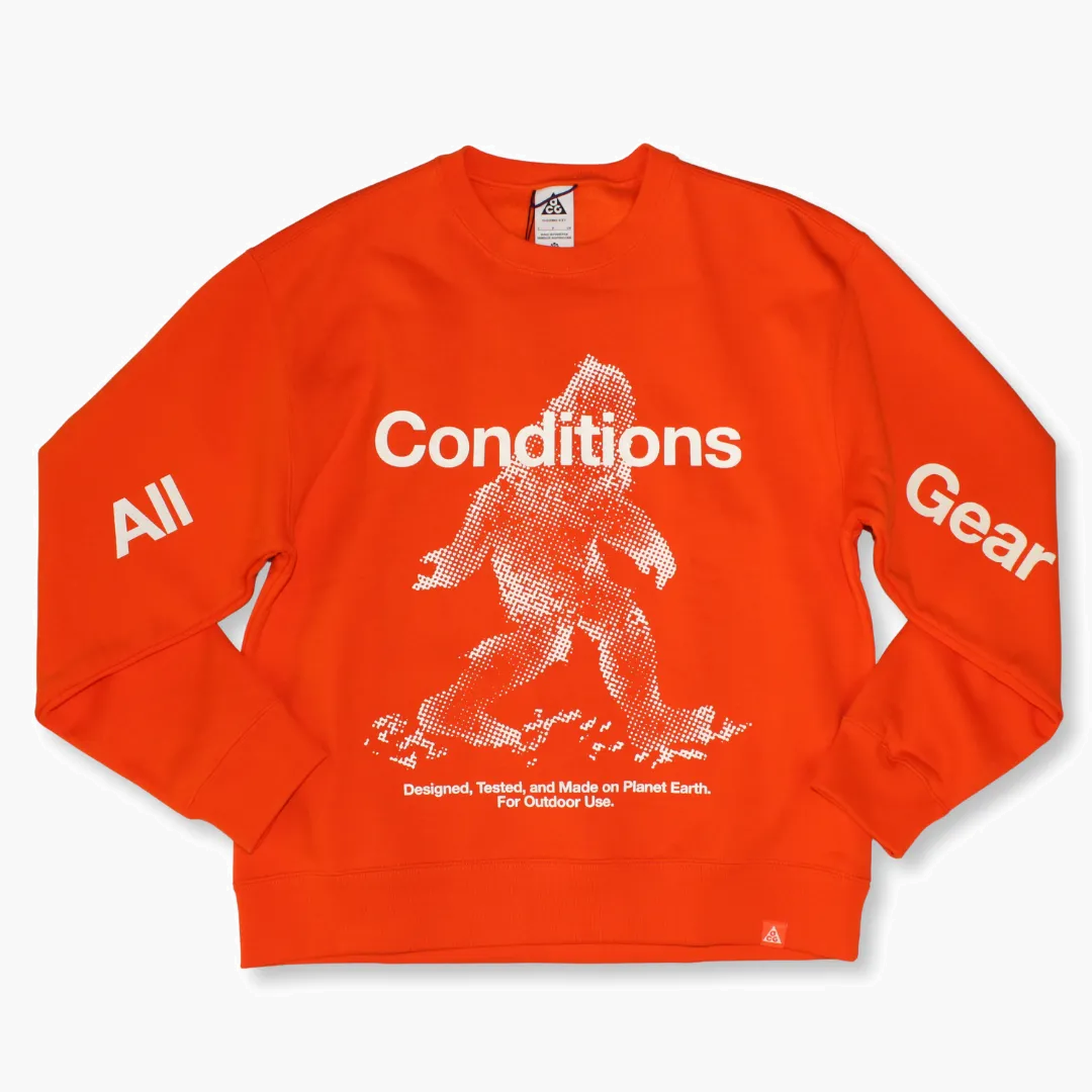 All Gender ACG Tuff Fleece Pullover in Safety Orange - 1