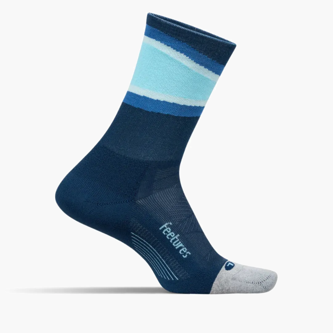Elite Light Cushion Mini Crew Socks in Blue Bounce - 1