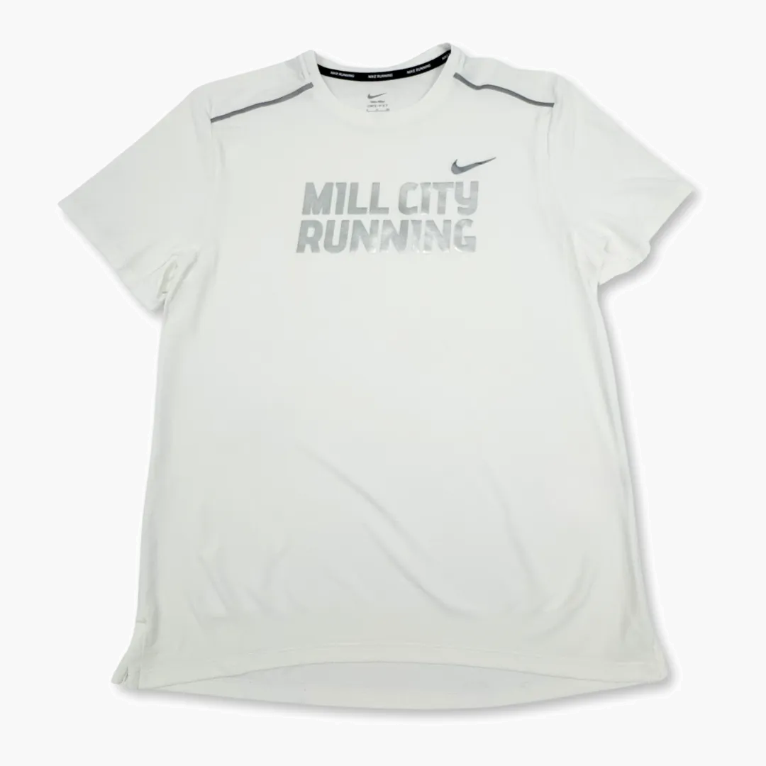 Men s Miler Short Sleeve Tee in White - 1