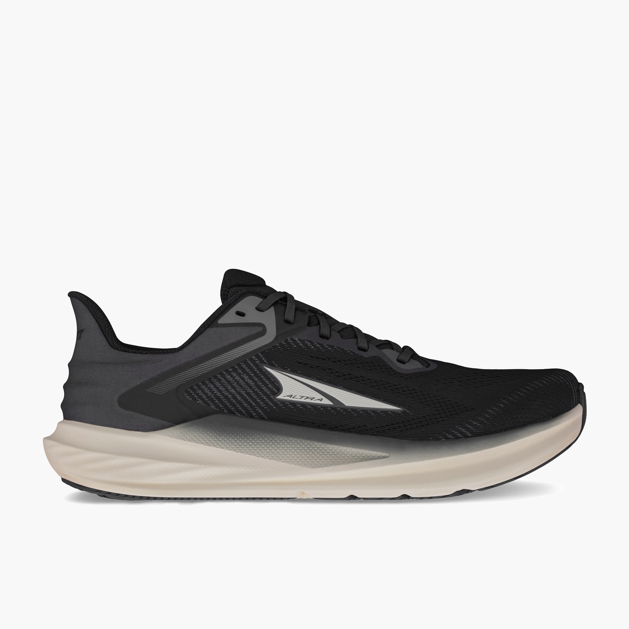 Lateral angle shot of Men's Torin 8 in Black / White