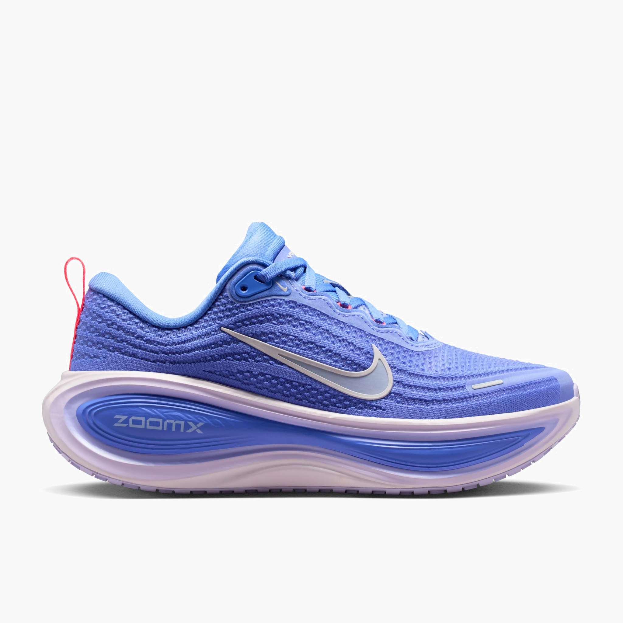 Lateral angle shot of Women's Vomero Plus in Sapphire / Light Violet-Violet Mist