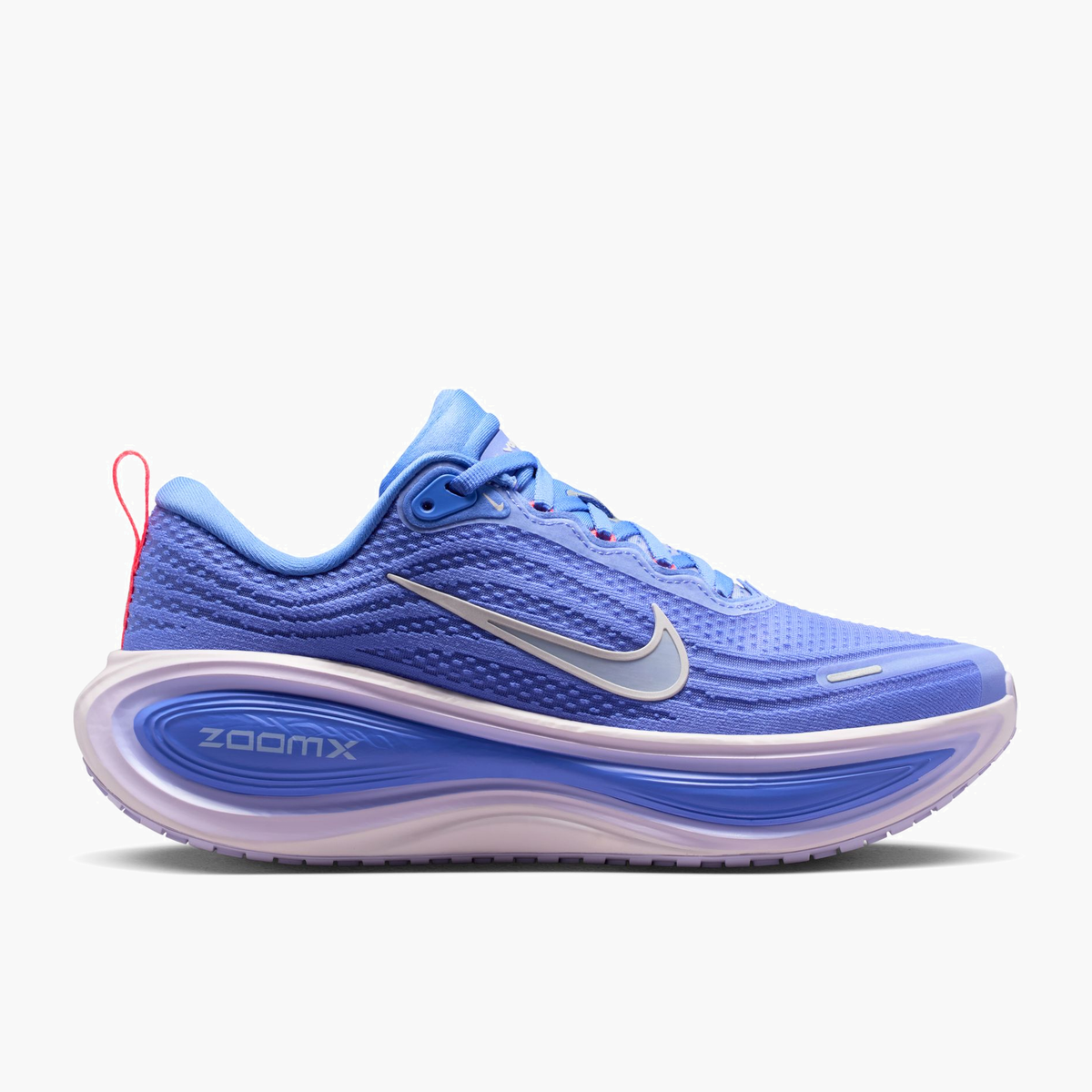 Lateral angle shot of Women's Vomero Plus in Sapphire / Light Violet-Violet Mist