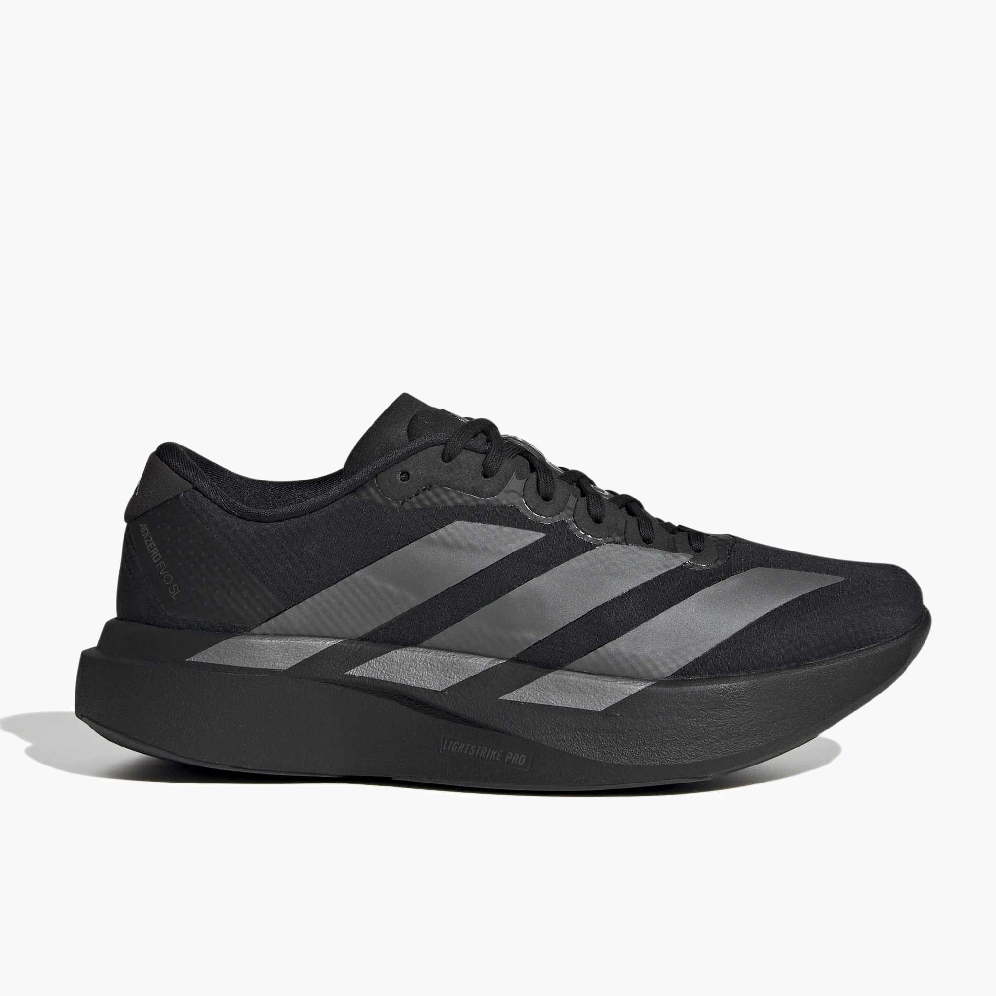Lateral angle shot of Women's Evo SL Woven in Cblack / Ironmt / Cblack