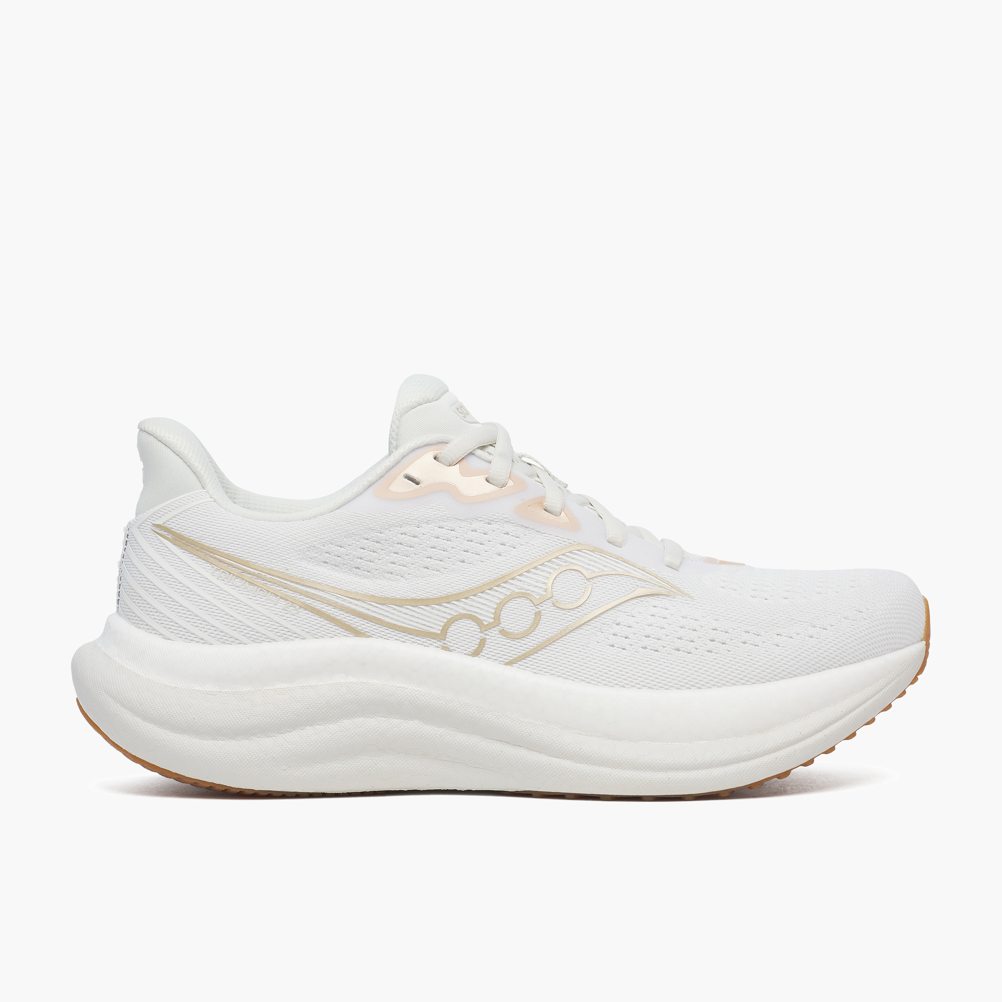 Lateral angle shot of Women's Triumph 23 in White / Artic