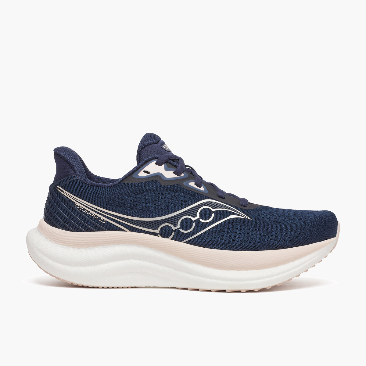 Lateral angle shot of Women's Triumph 23 in Navy / Cameo