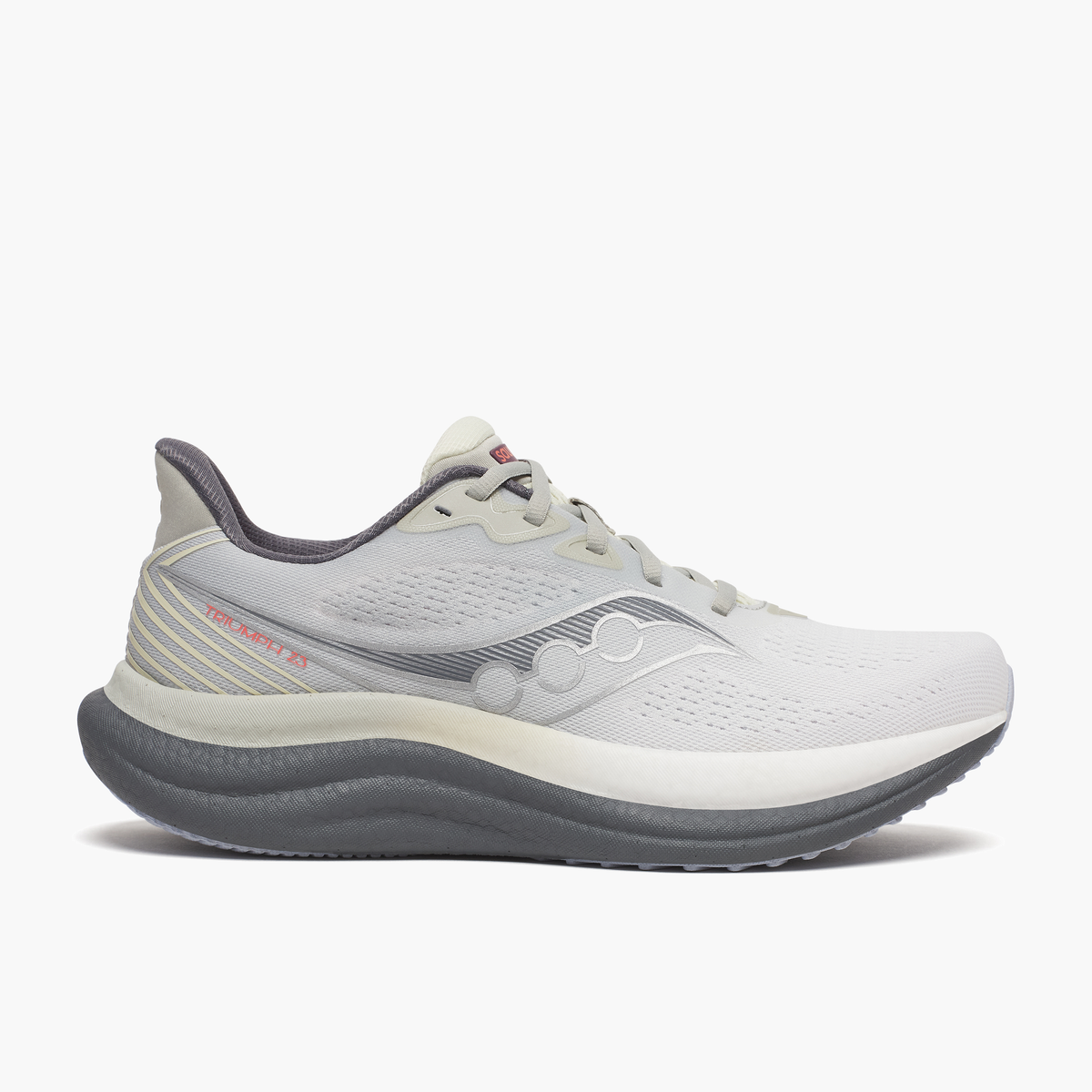 Lateral angle shot of Men's Triumph 23 in Grey / Shadow