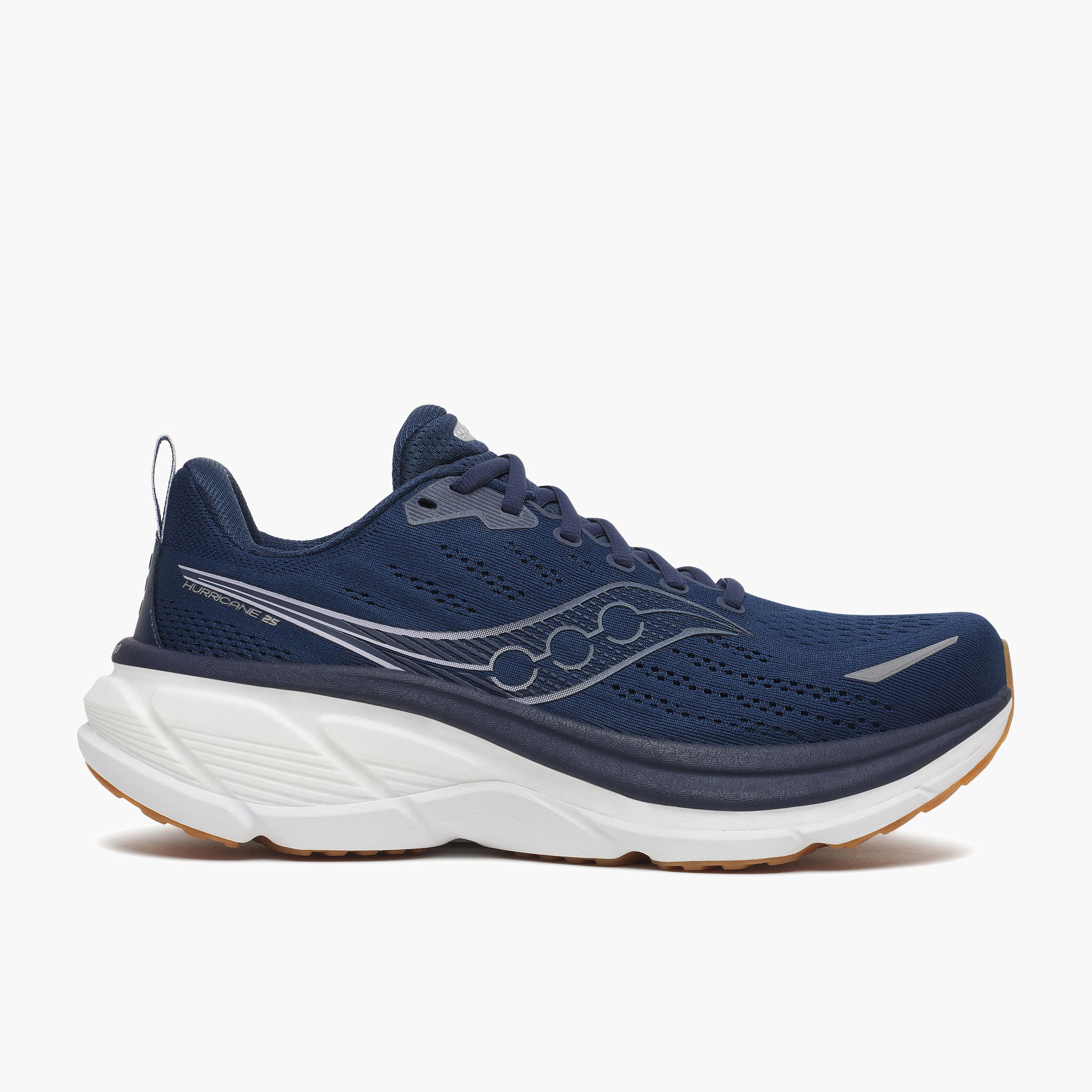 Lateral angle shot of Men's Hurricane 25 in Navy / Cloud