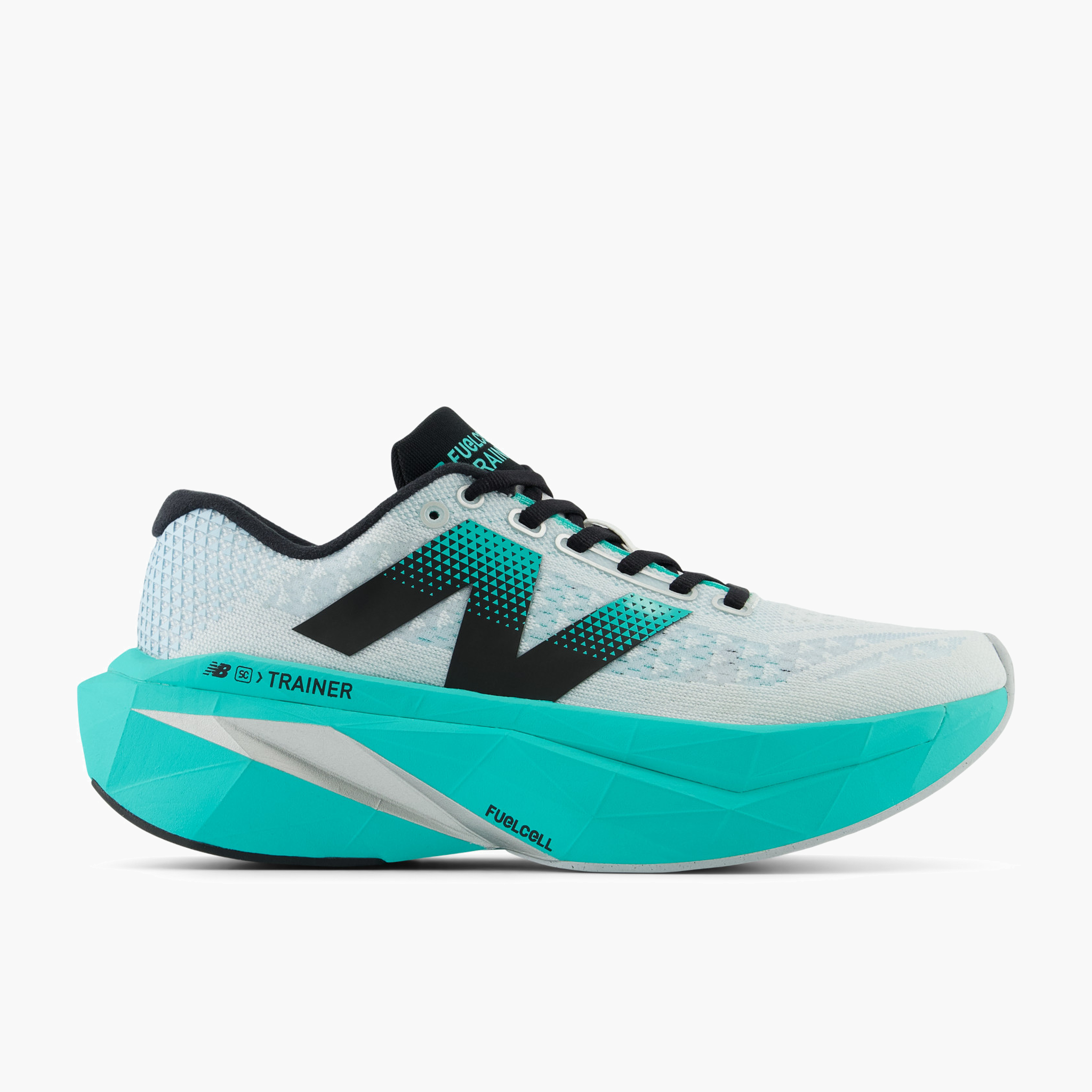 Lateral angle shot of Women's Supercomp Trainer v3 in White