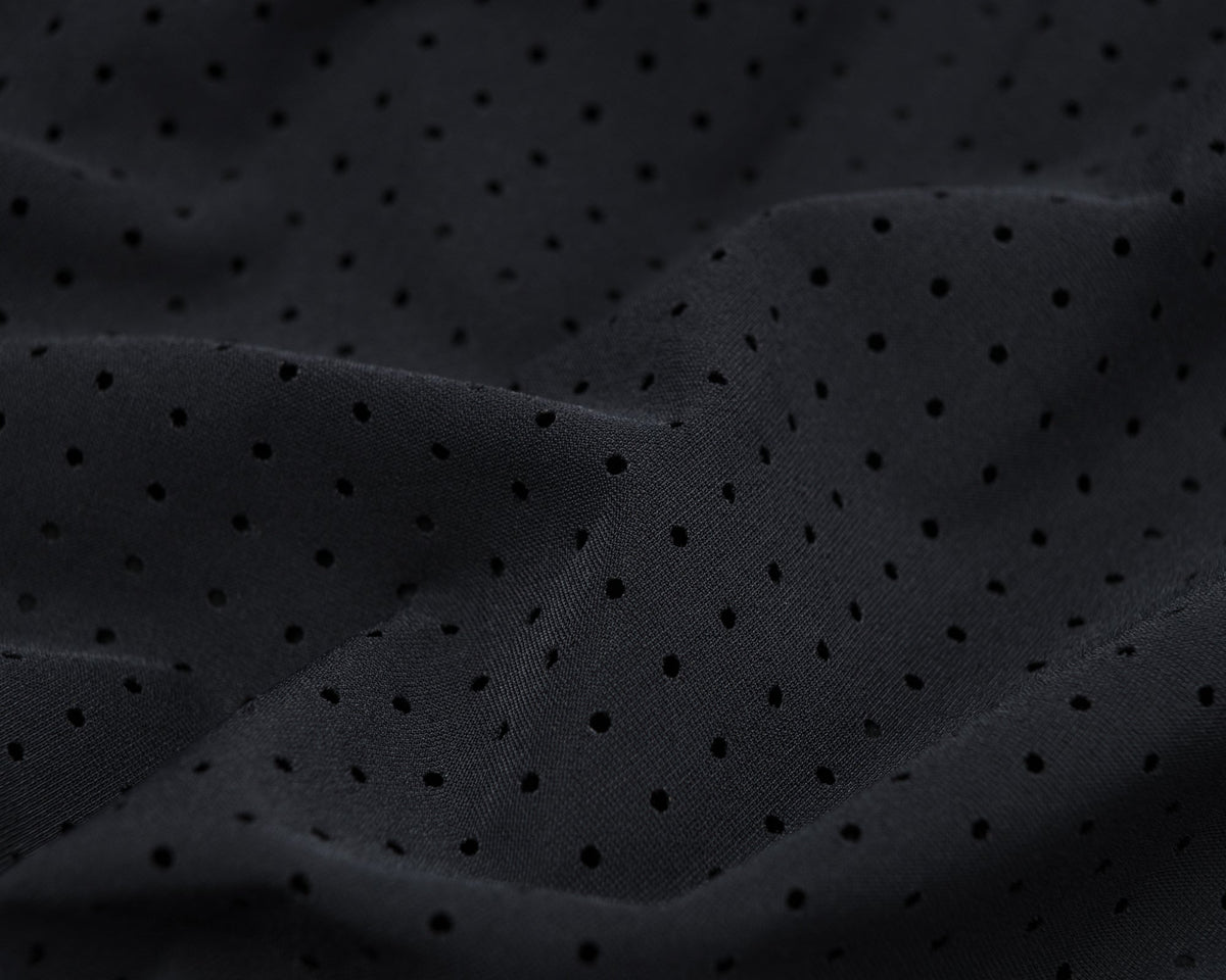 Space-O 2.5 Shorts — Satisfy's micro jersey fabric is knitted and perforated