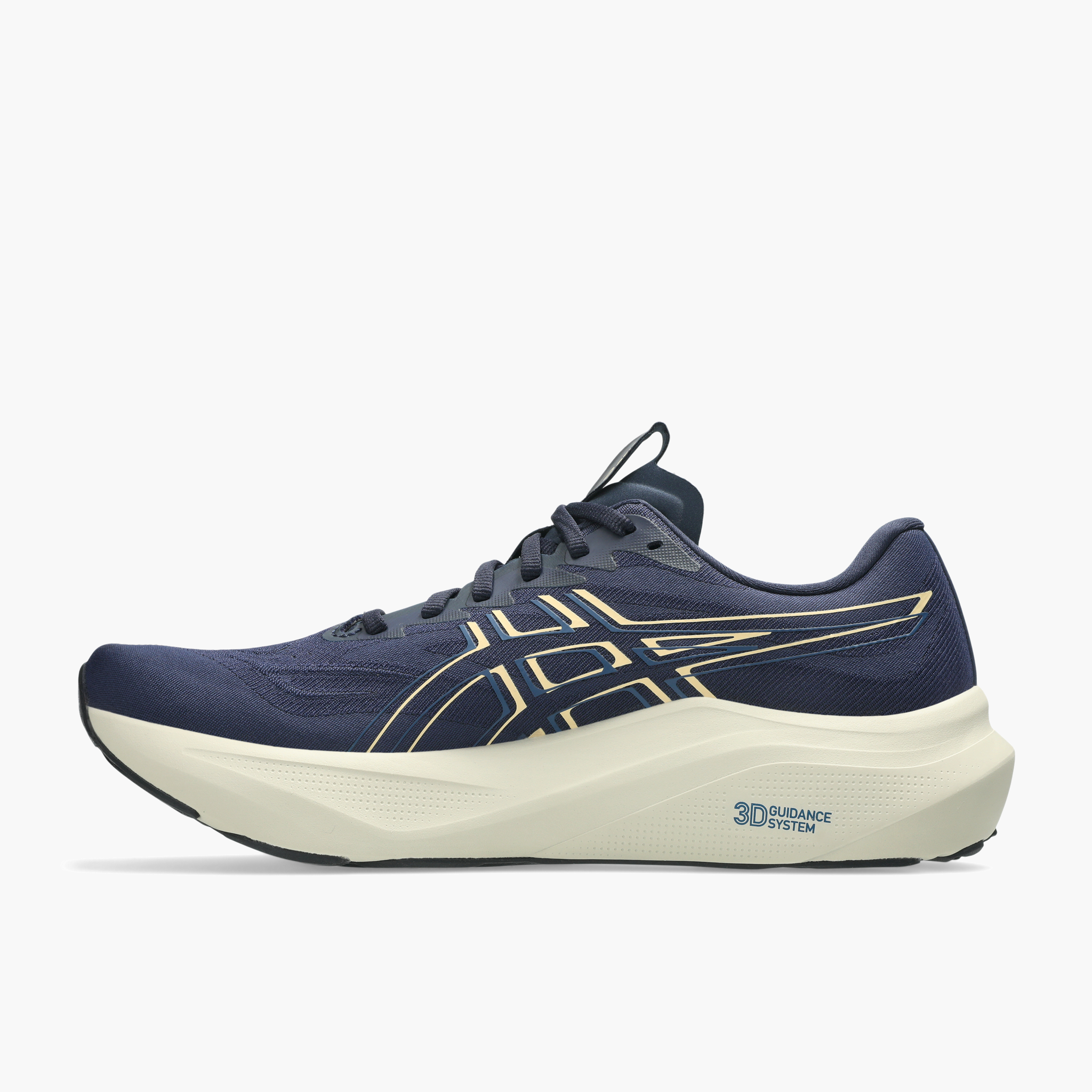 Medial angle shot of Men's GT-2000 14 in Midnight / Light Orange