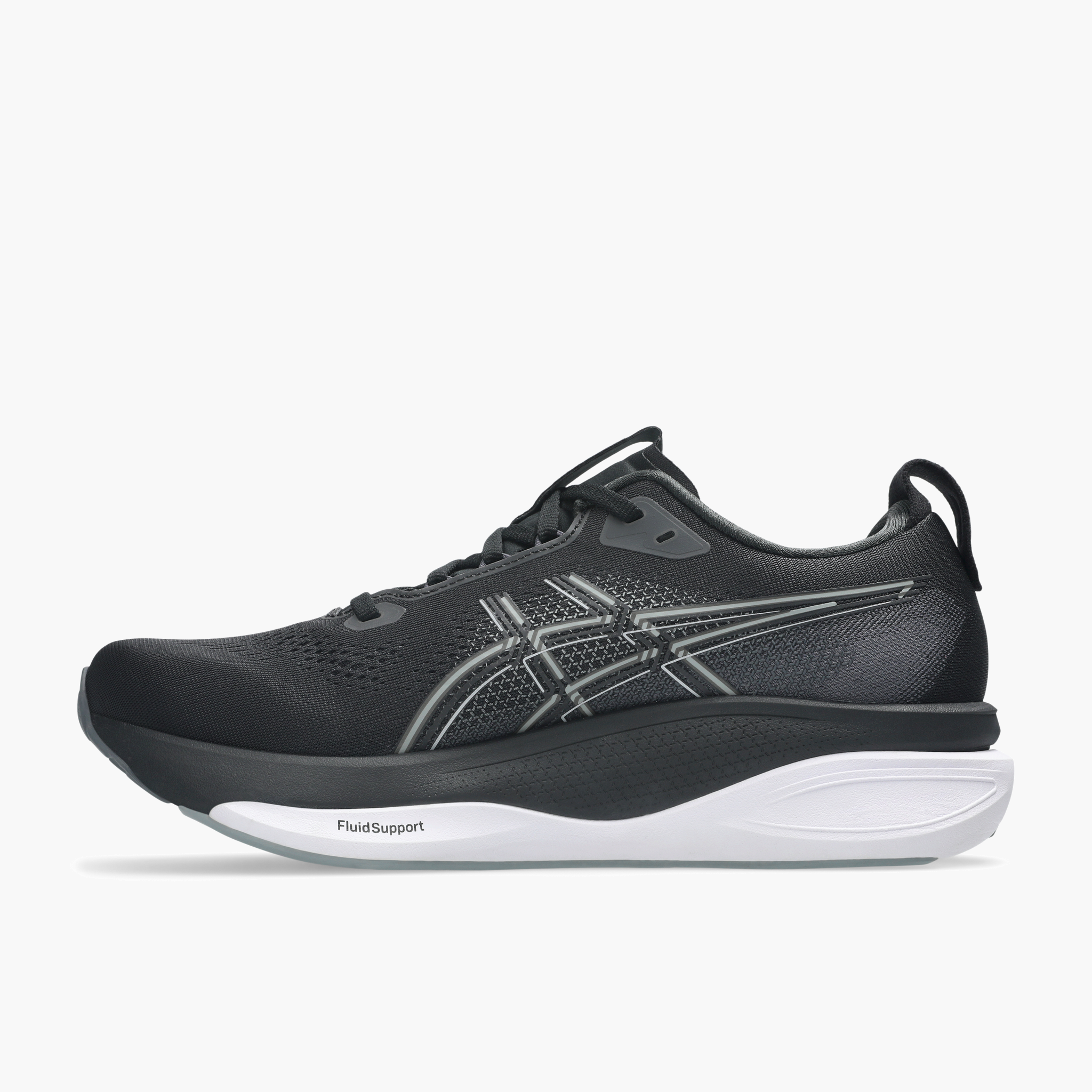 Medial angle shot of Men's Gel-Kayano 33 in Black / White