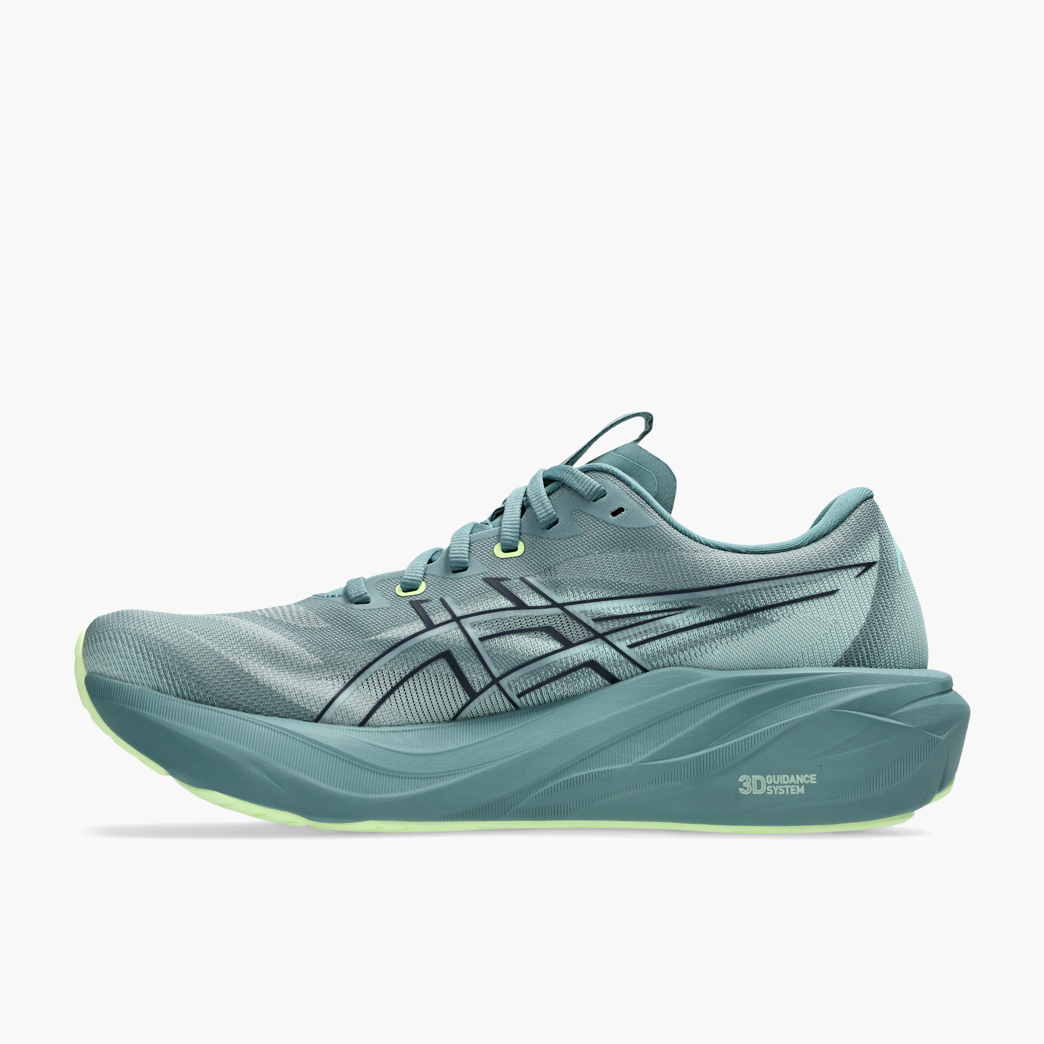 Medial angle shot of Men's GT-2000 15 in Foggy Teal / Illuminate Yellow