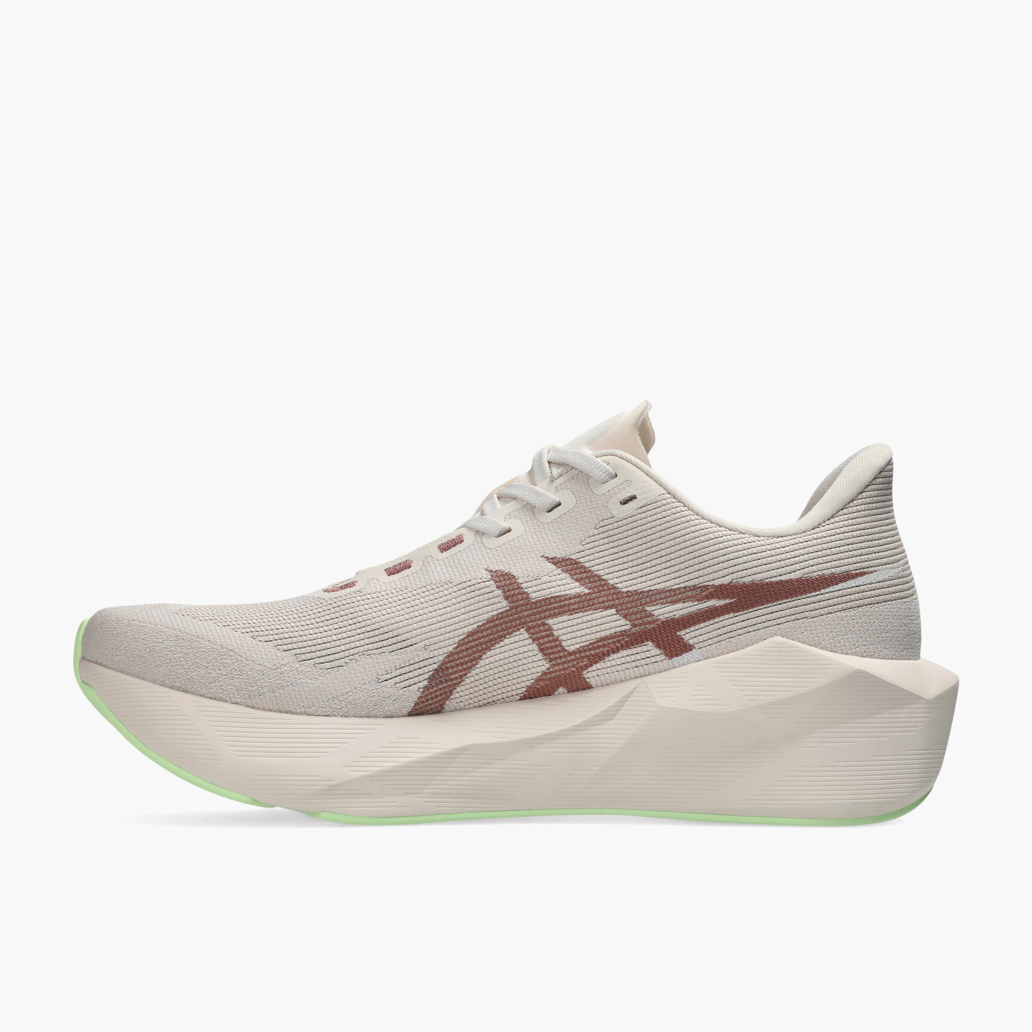 Medial angle shot of Women's Novablast 6 in Rose Dust / Illuminate Yellow