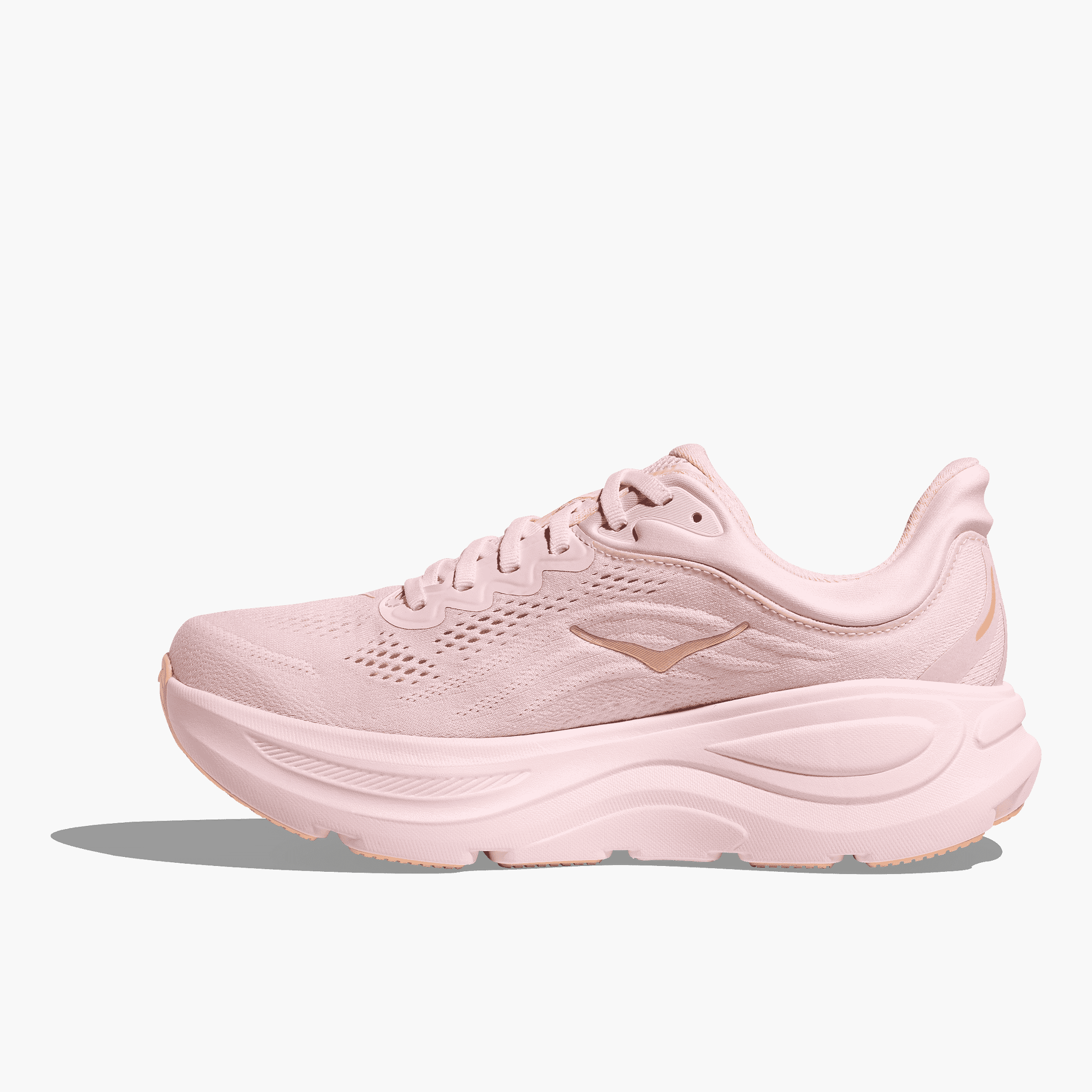 Medial angle shot of Women's Bondi 9 in Lilac Cream / Tangerine Glow