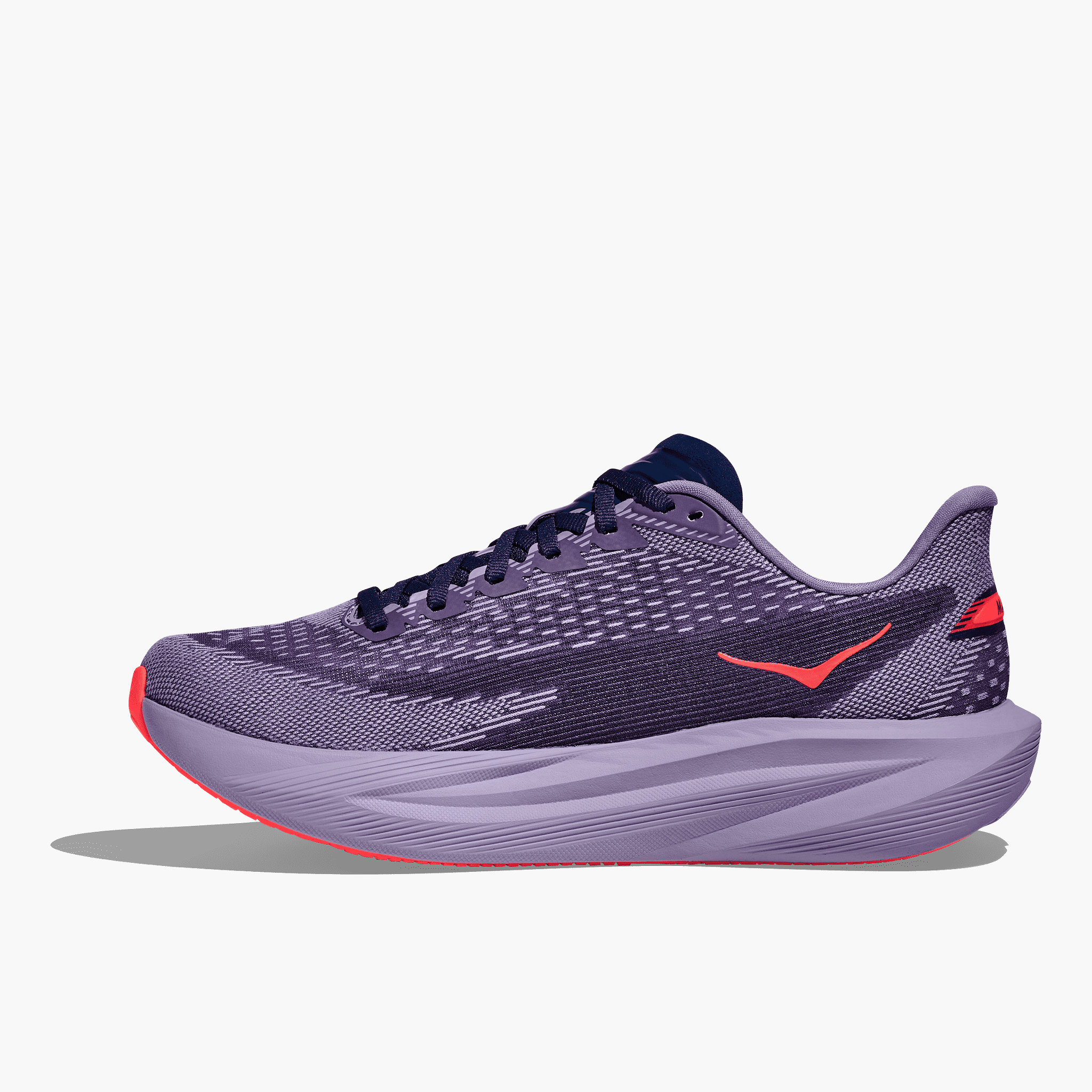 Medial angle shot of Women's Mach 7 in Berry Jam / Berry Patch