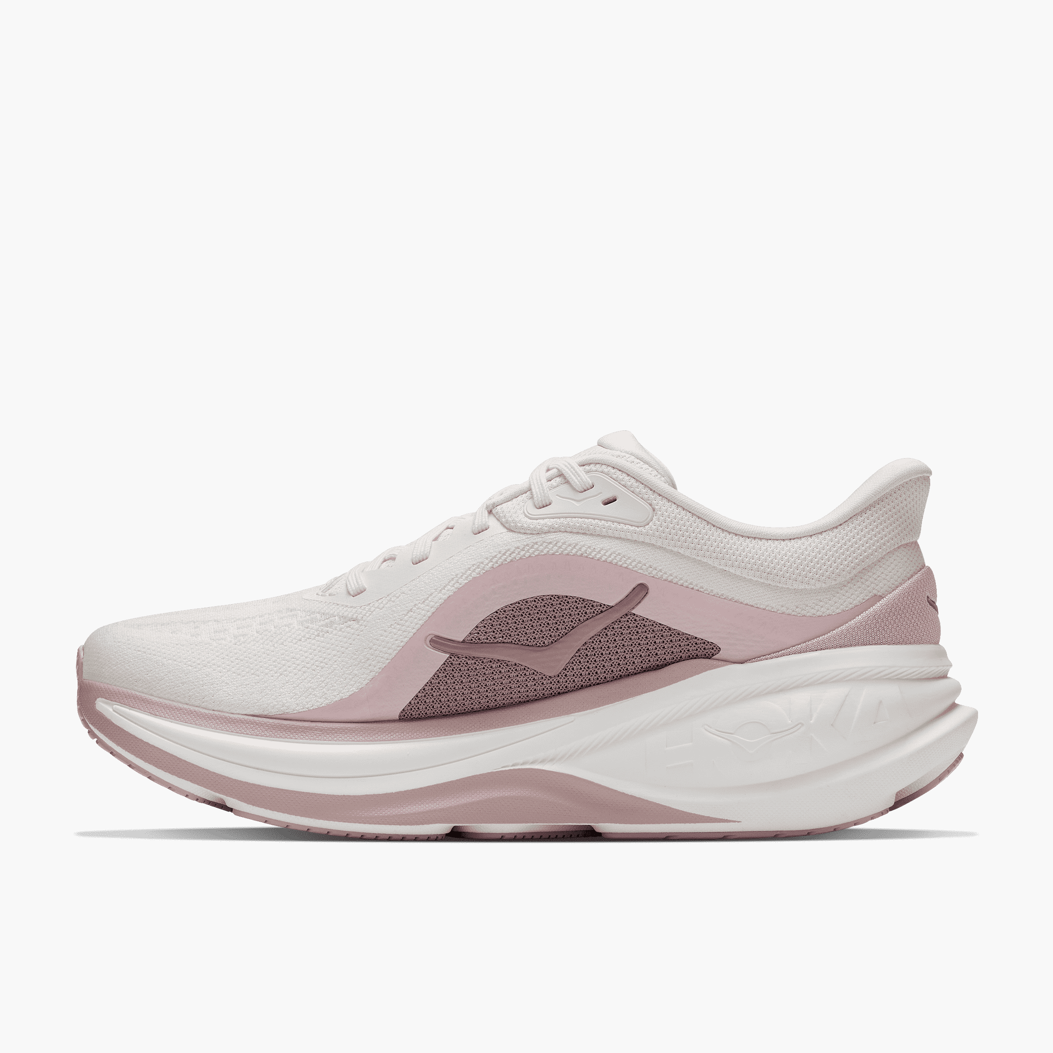 Medial angle shot of Women's Clifton Pro in Alabaster / Pink Opal