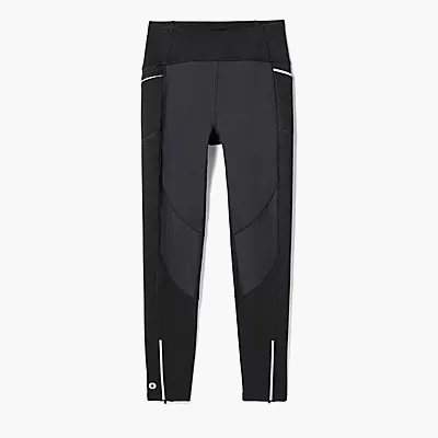 Women s Active Fleece Wind Tights in Black - 2