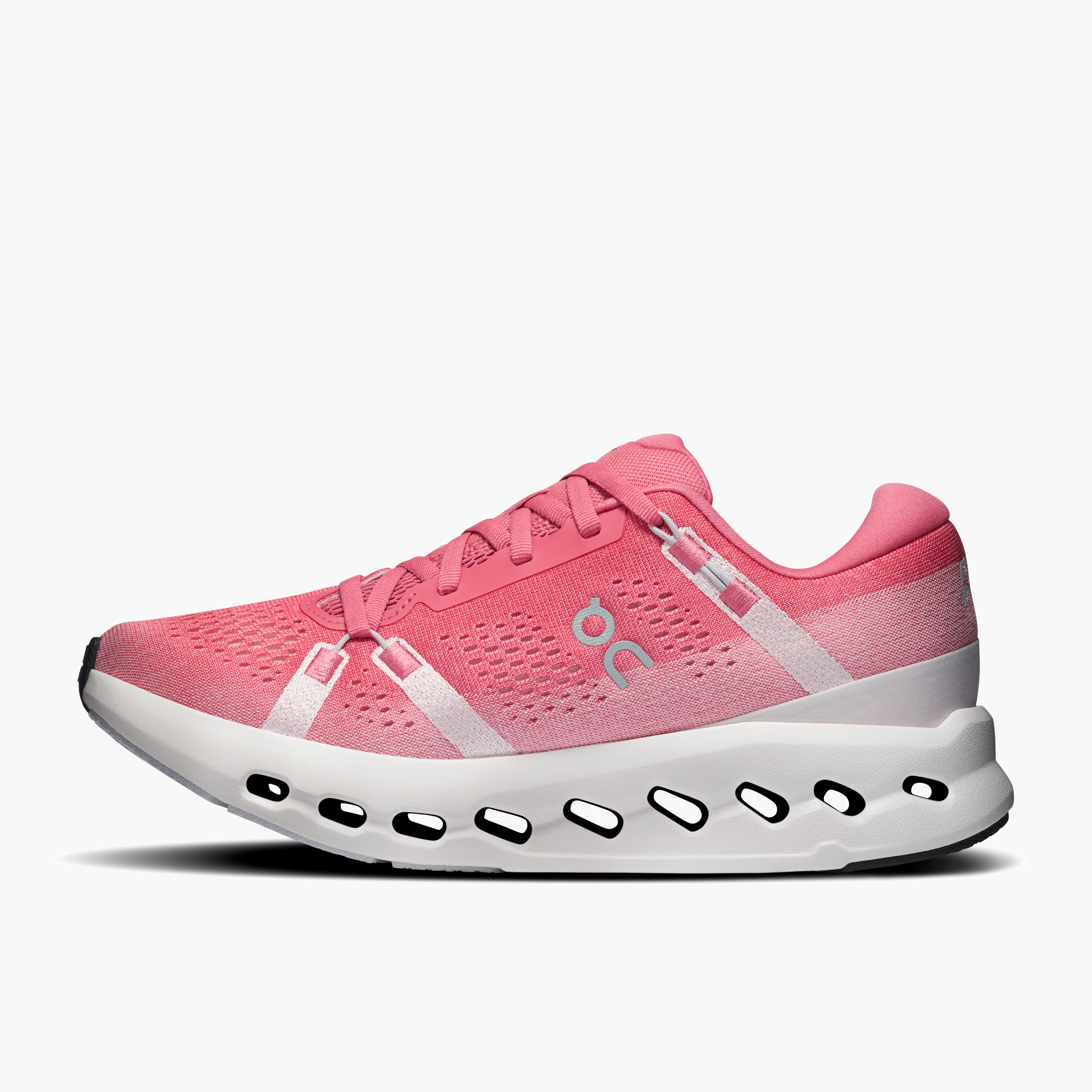 Medial angle shot of Women's Cloudsurfer 2 in Camellia | Ivory