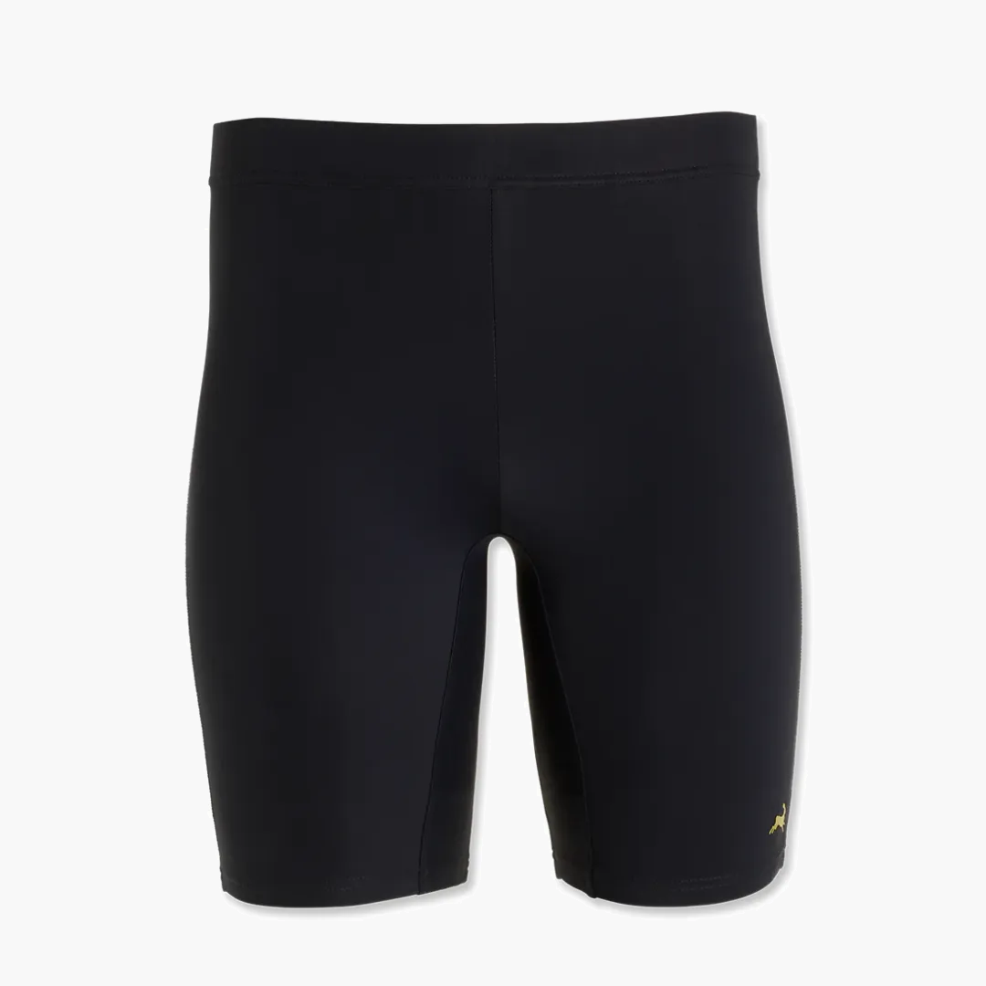 Men s Turnover Lined Half Tights in Black - 2