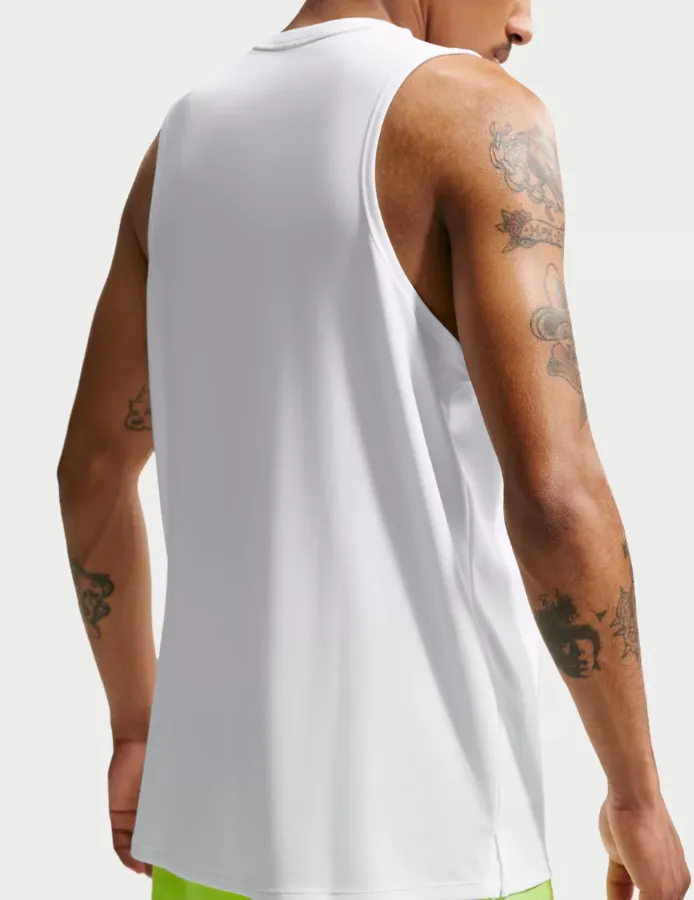 Men s Miler Singlet in White - 2