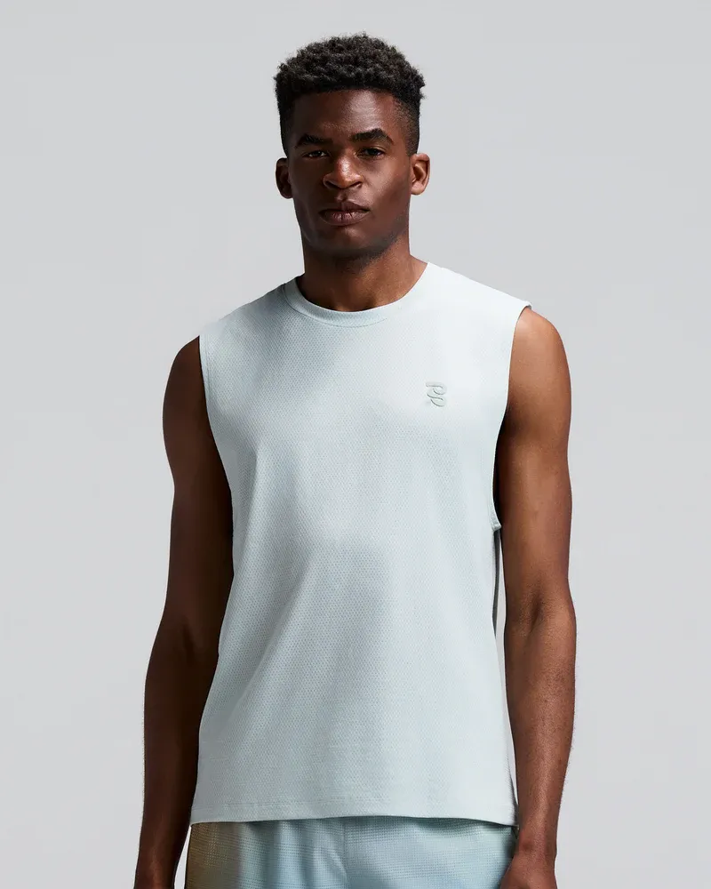 Men s Micromesh Run Tank in Mist - 2