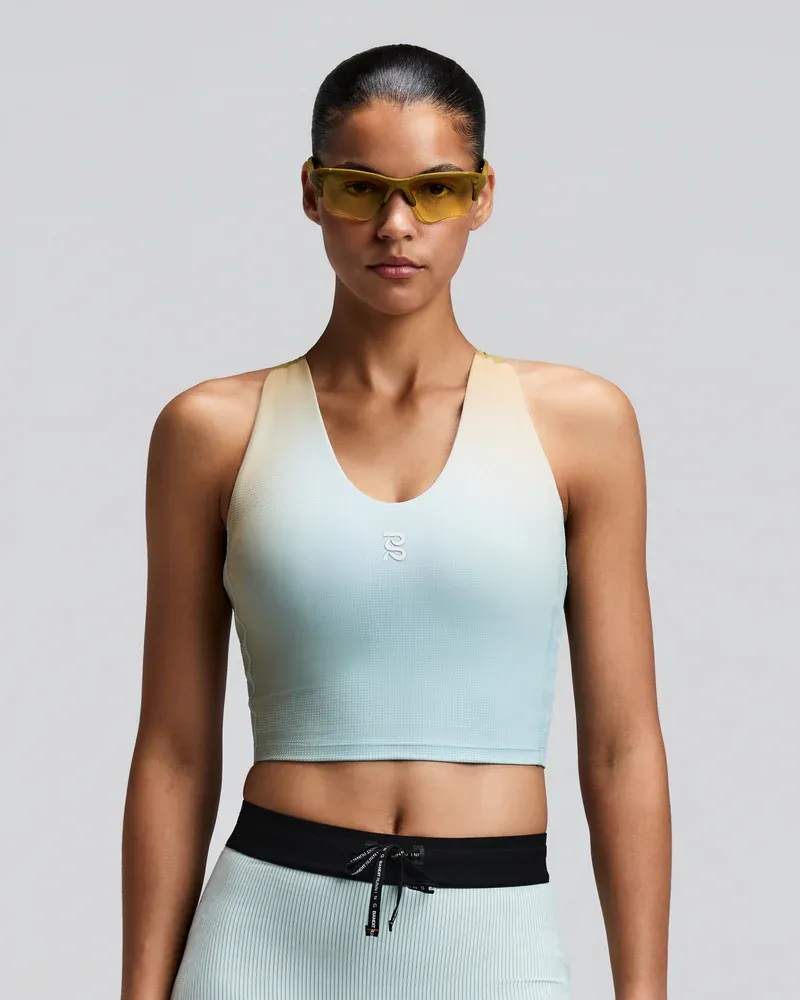 Women s Vanisher V-Neck Race Crop in Lagoon Multi - 2