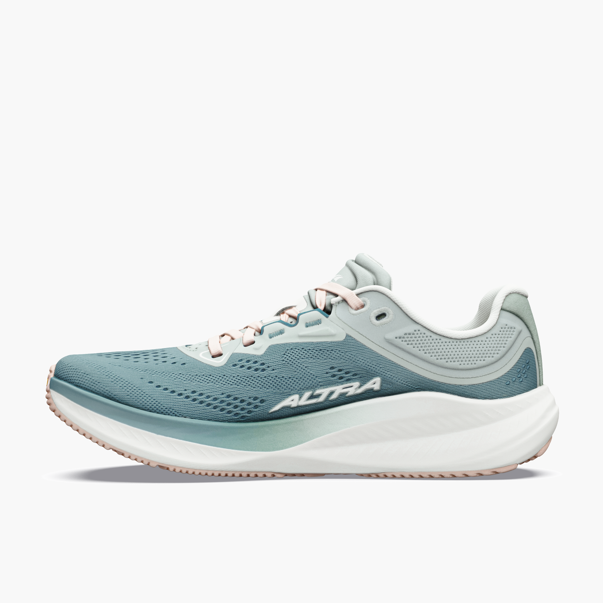 Medial angle shot of Women's Torin 9 in Sea Pine / Ice / Greenmileu