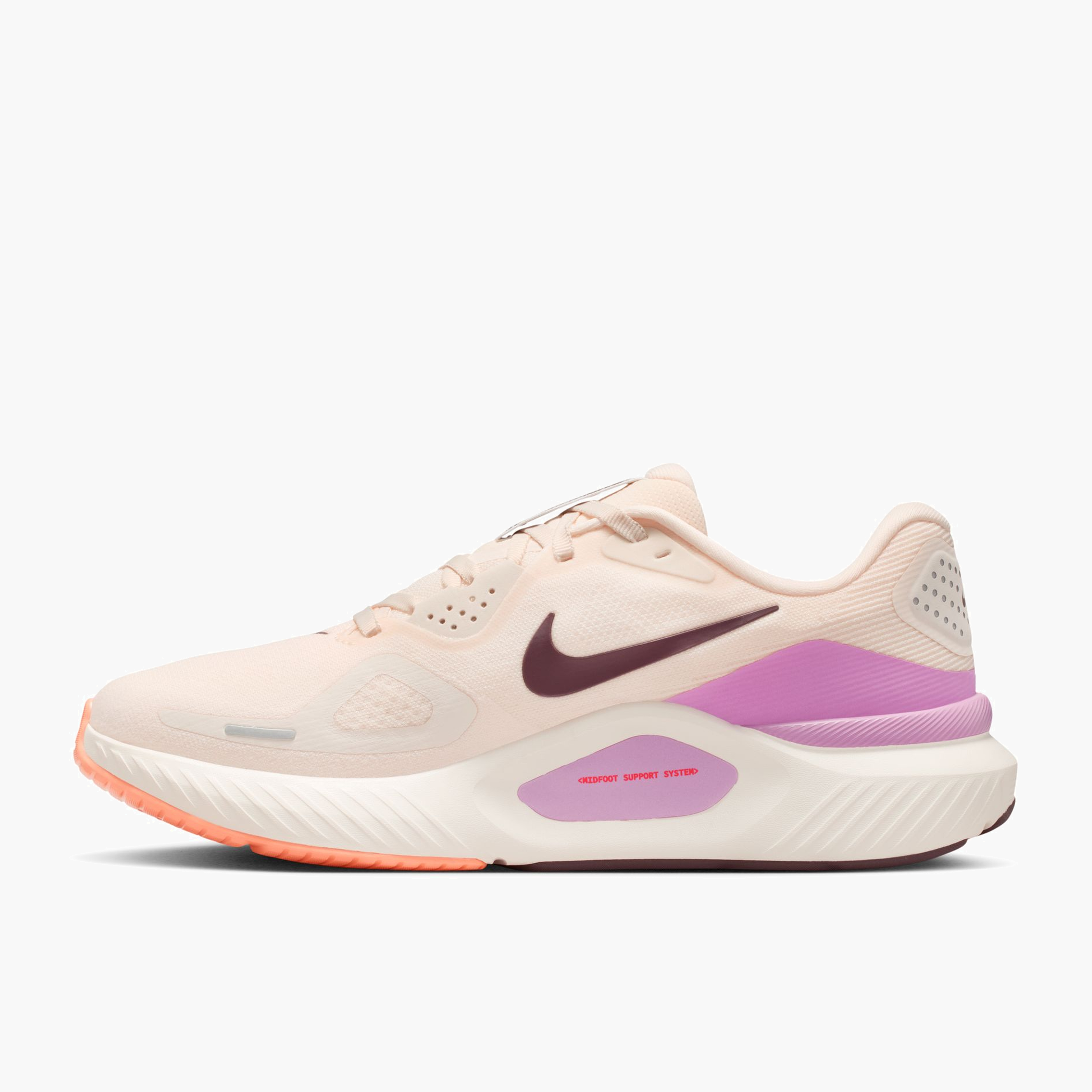 Medial angle shot of Women's Structure 26 in Chalk / Tattoo-Lt Magenta-Orange Pulse