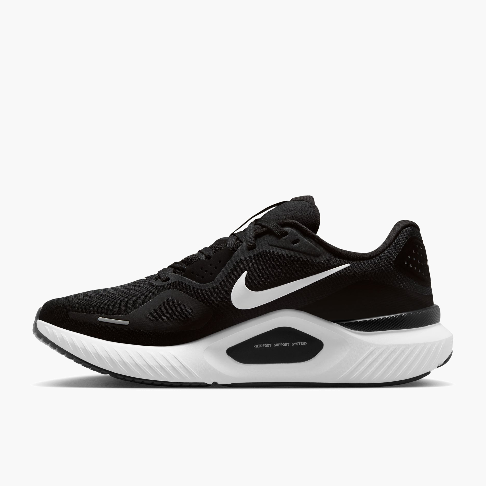 Medial angle shot of Men's Structure 26 in Black / White-Cool Grey-Metallic Silver