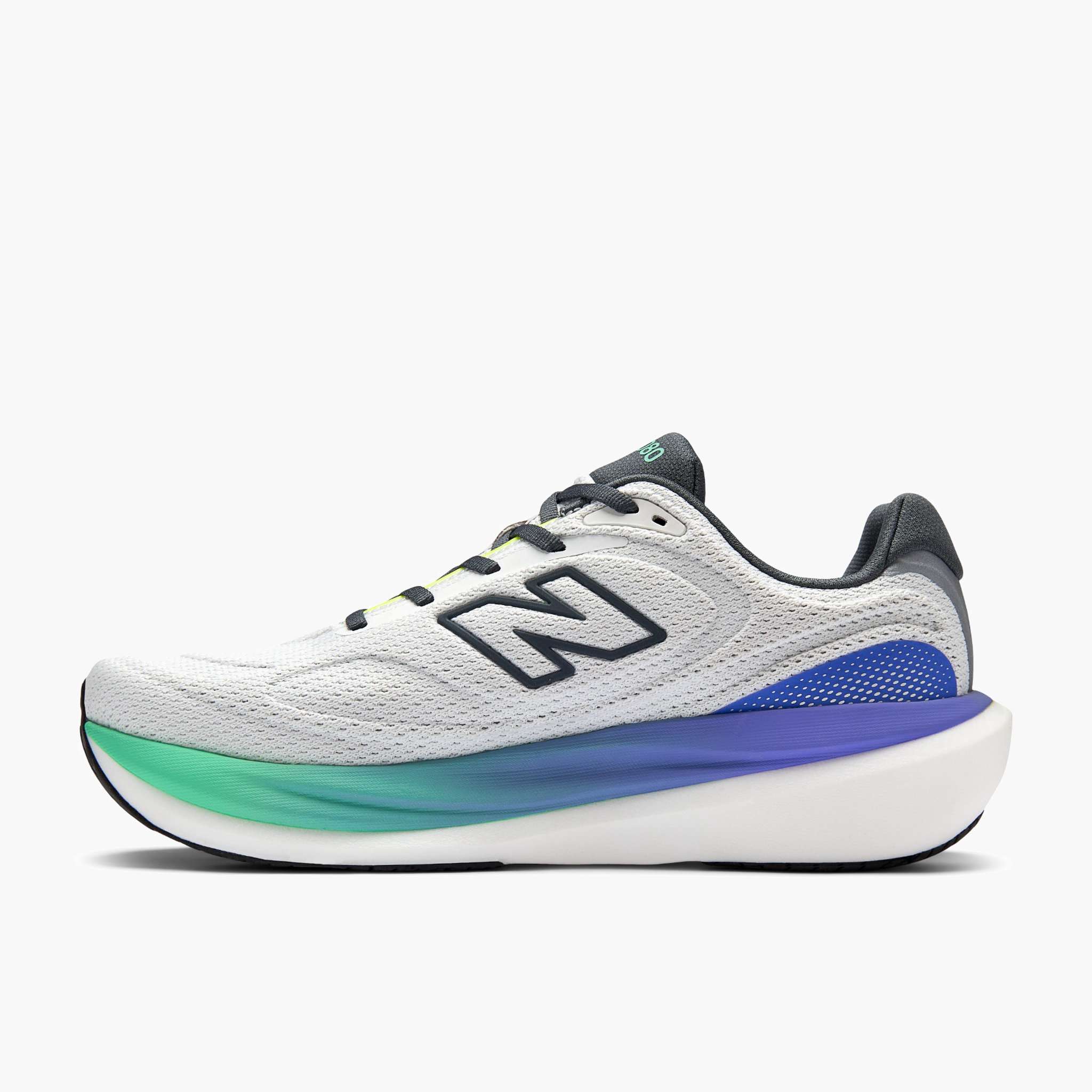 Medial angle shot of Men's 1080 v15 in Reflection / Graphite / Deepend