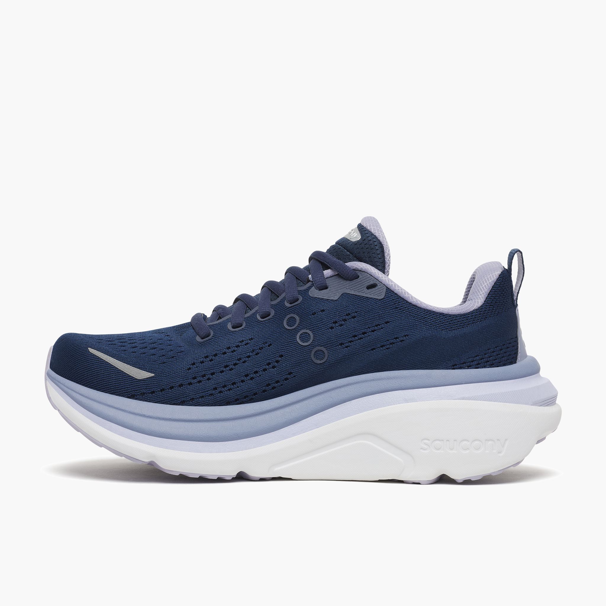Medial angle shot of Women's Hurricane 25 in Navy / Aster