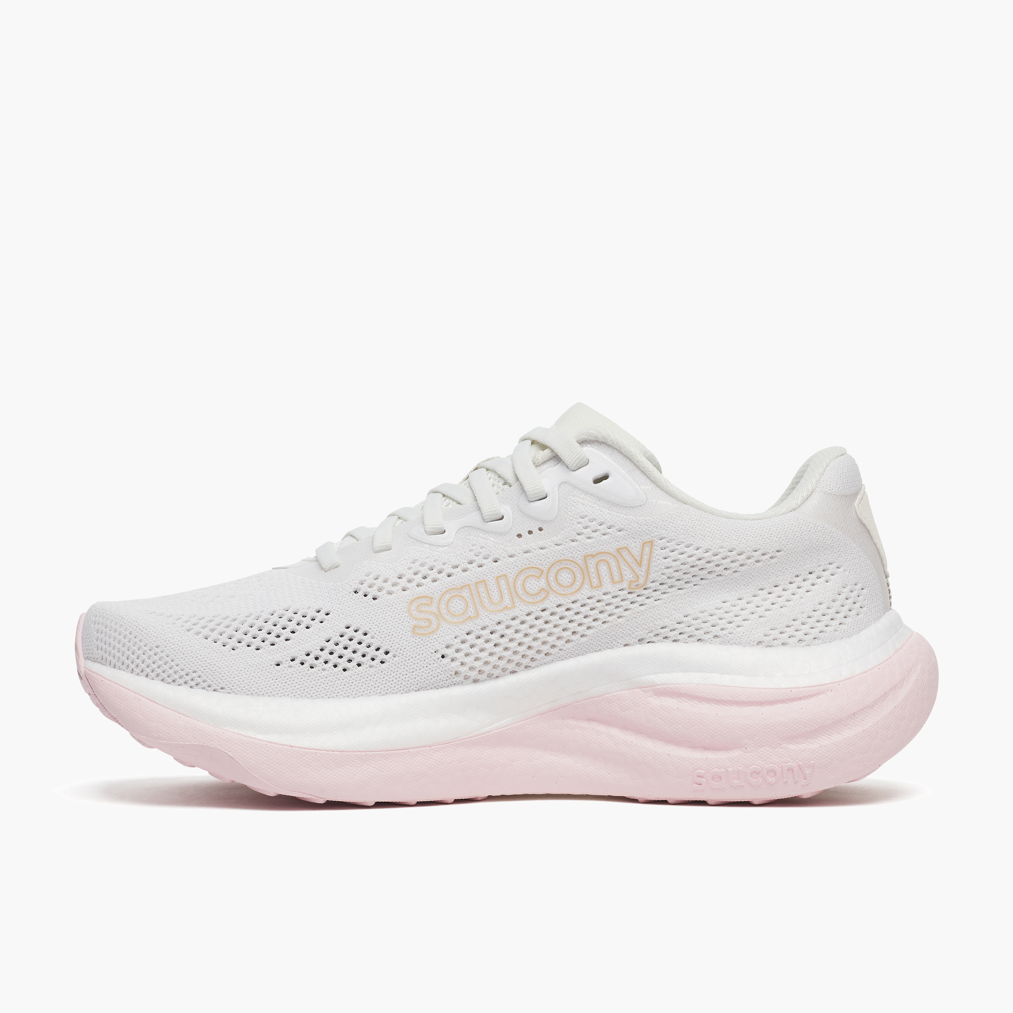 Medial angle shot of Women's Ride 19 in White / Silk
