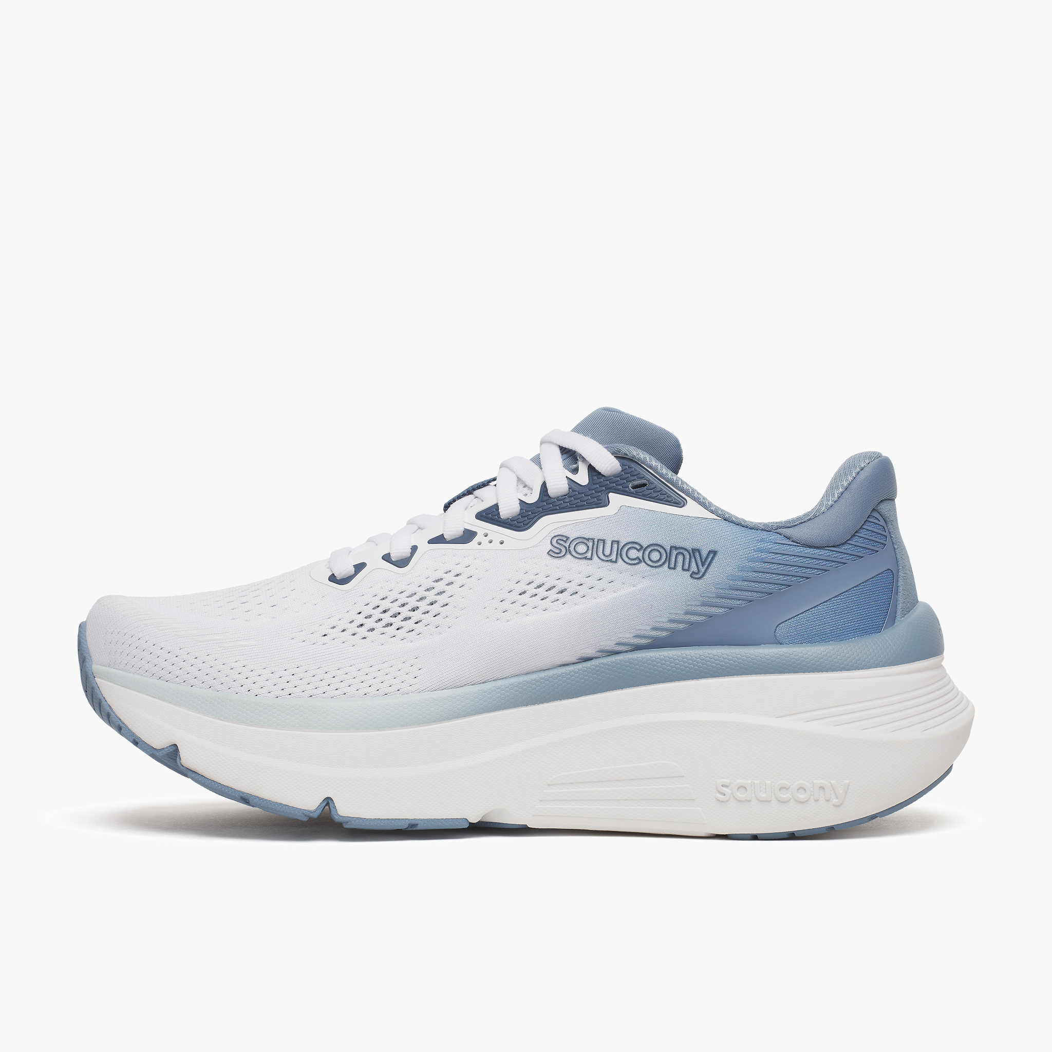 Medial angle shot of Women's Guide 19 in White / Storm