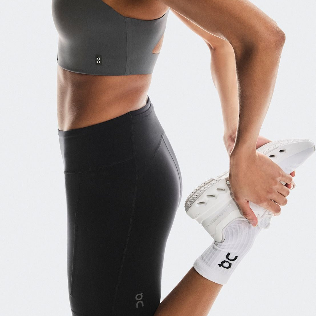 On Women's Performance 6" Short Tight, front view