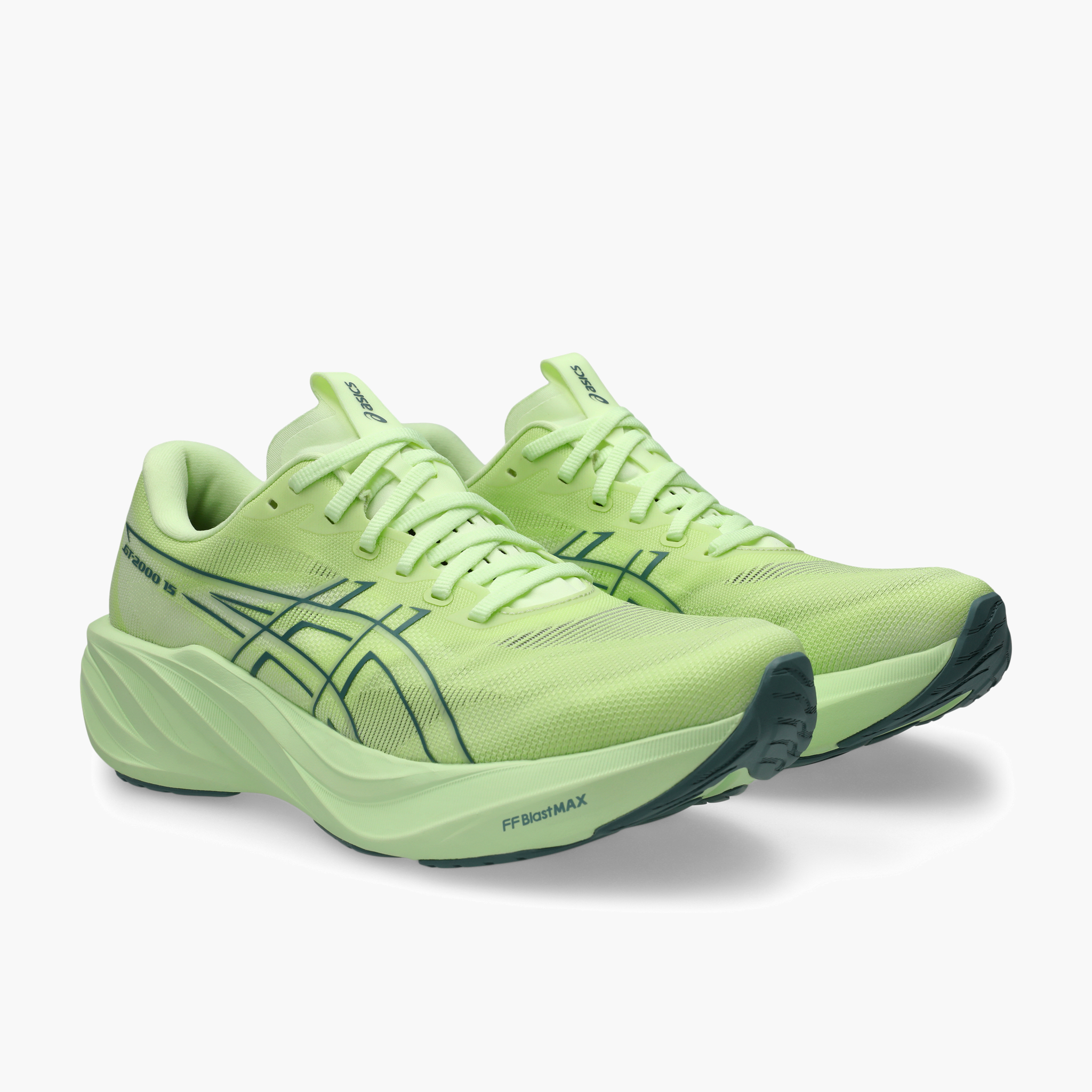 3/4 angle shot of Men's GT-2000 15 in Illuminate Yellow / Foggy Teal
