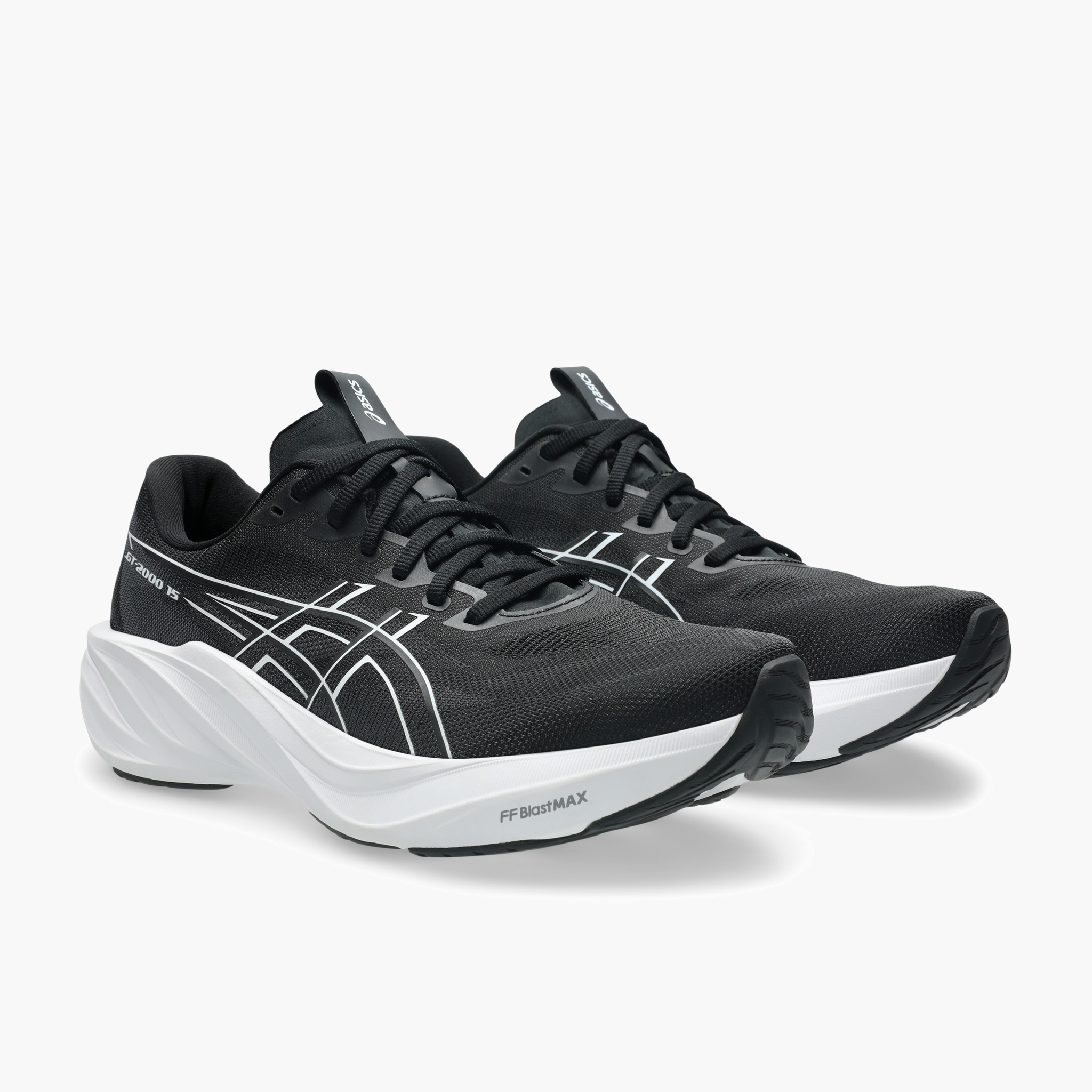 3/4 angle shot of Men's GT-2000 15 in Black / White