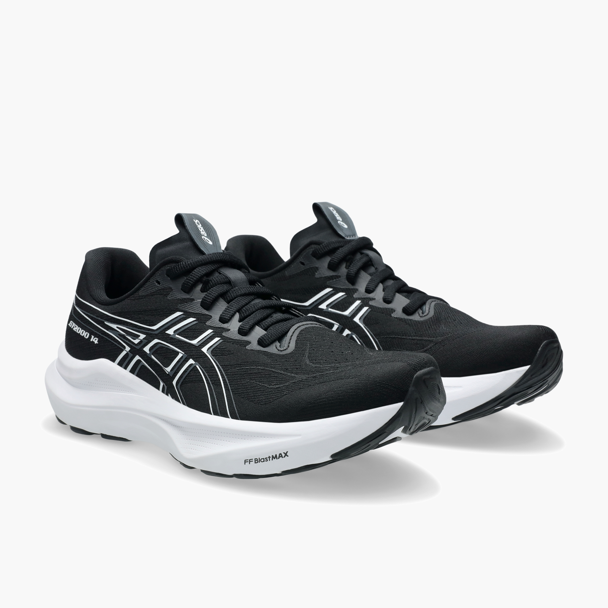 3/4 angle shot of Women's GT-2000 14 in Black / White