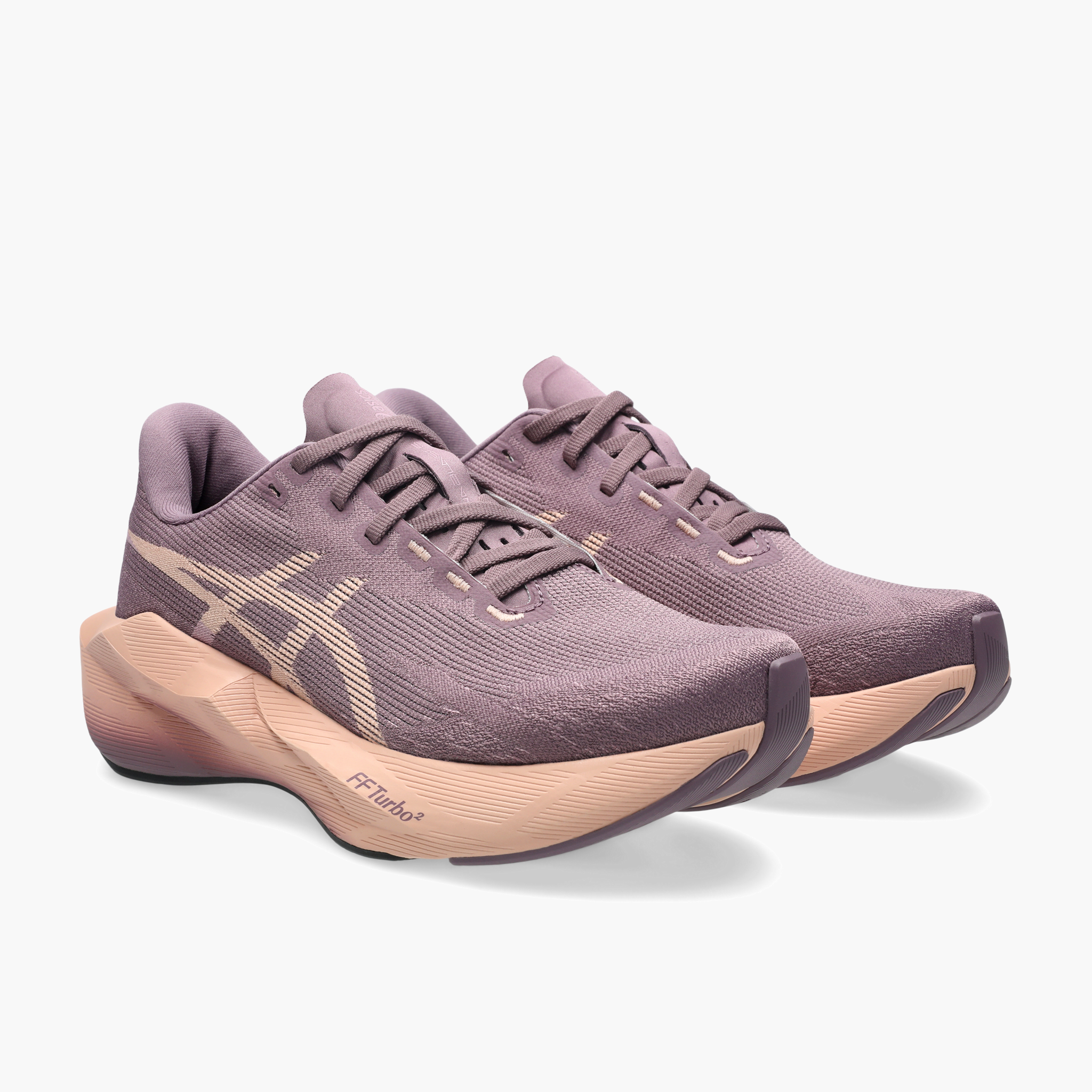 3/4 angle shot of Women's Novablast 6 in Dusty Mauve / Cantaloupe