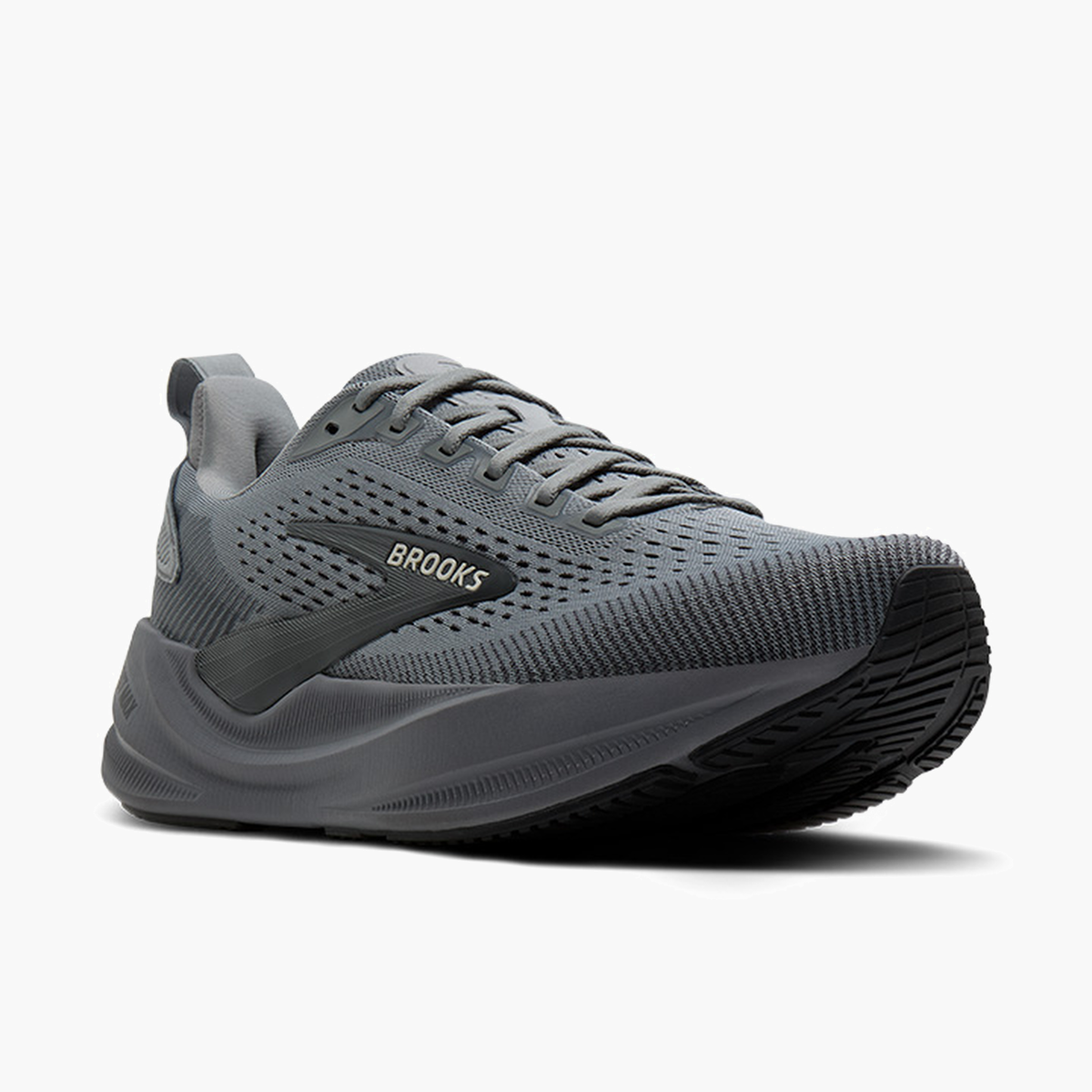 3/4 angle shot of Men's Ghost Max 4 in Grey / Grey / Ebony
