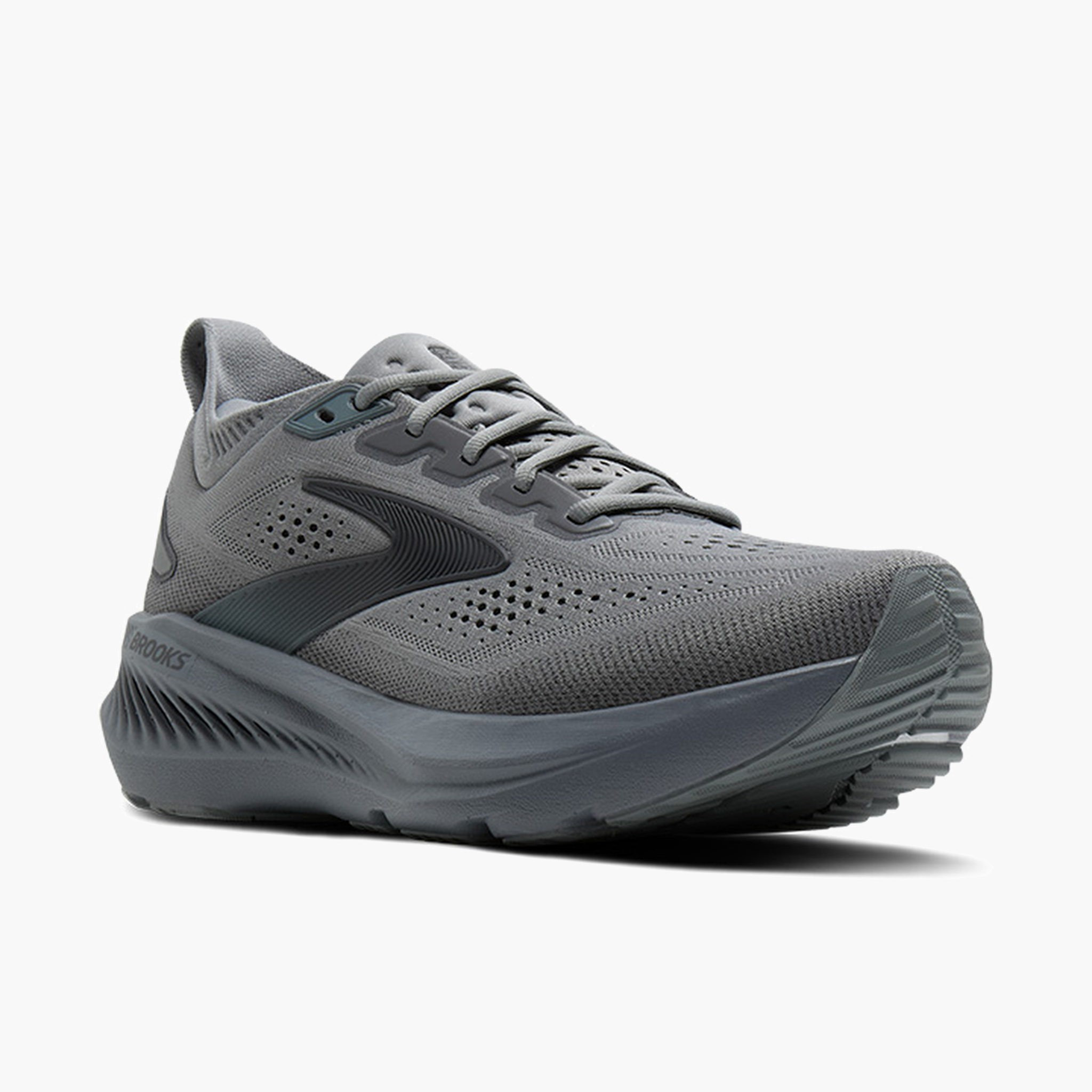 3/4 angle shot of Men's Glycerin GTS 23 in Grey / Blackened Pearl / Black